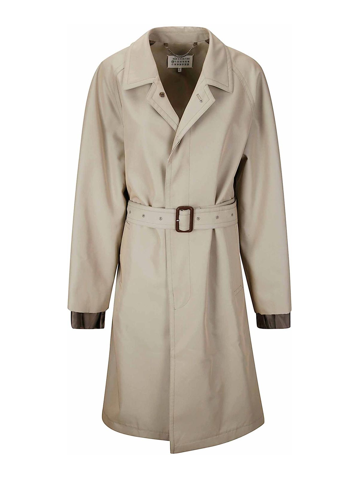 Shop Maison Margiela Trench Coat In Grey