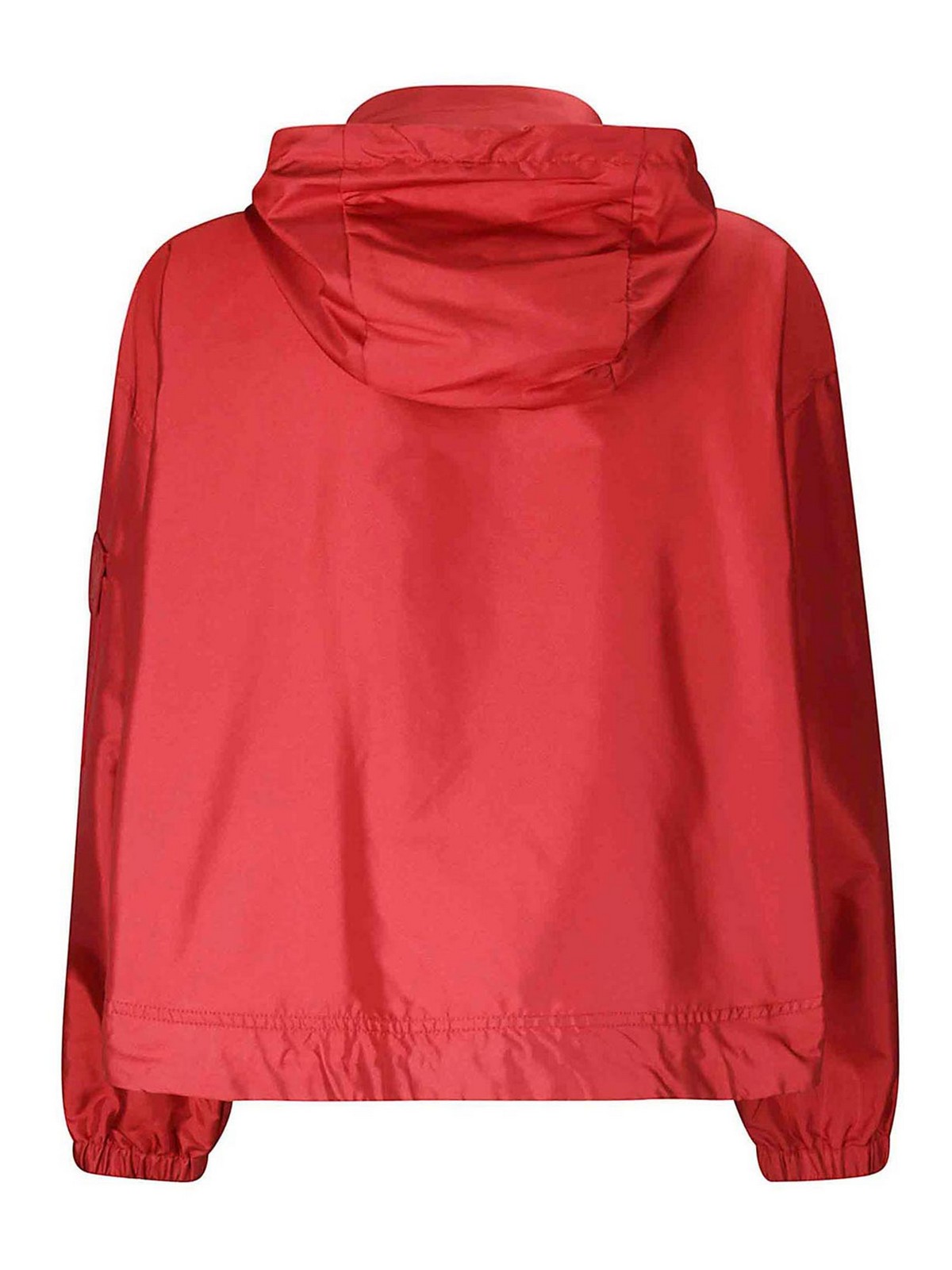 Shop Moncler Hemar Short Parka In Red