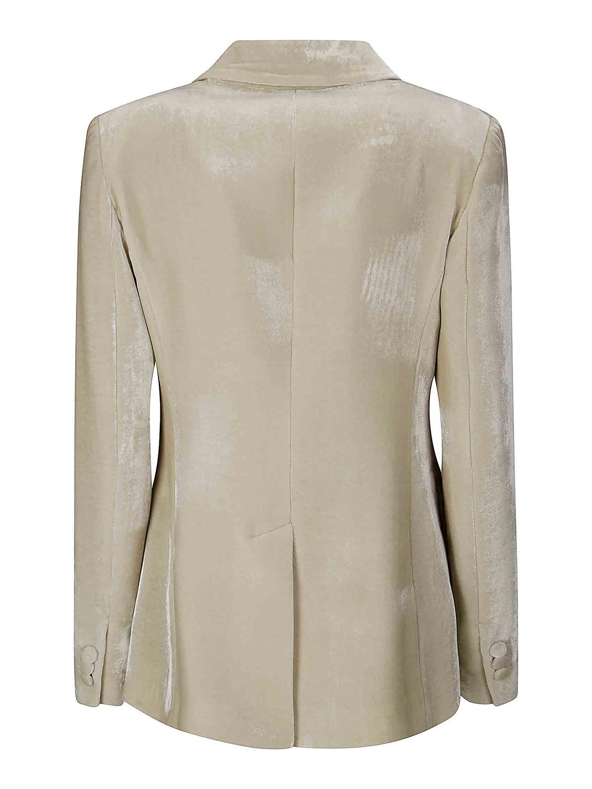 Shop P.a.r.o.s.h Single-breasted Jacket In Beige