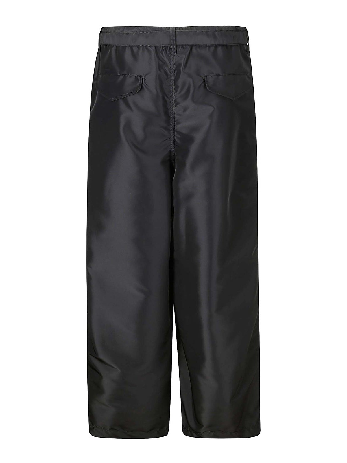 Shop Sacai Nylon Twill Pants In Black