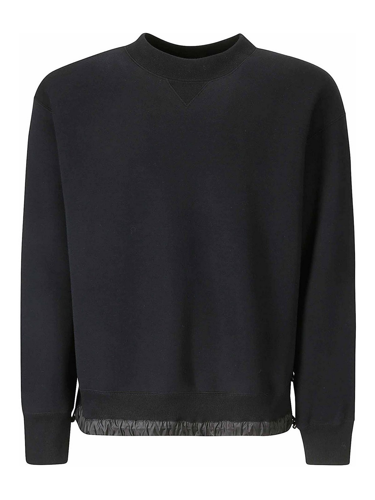 Shop Sacai S Sponge Sweat Pullover In Black