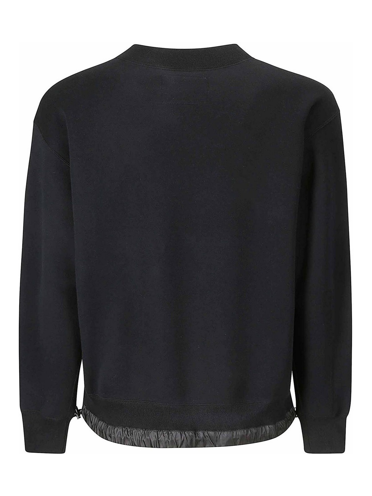 Shop Sacai S Sponge Sweat Pullover In Black