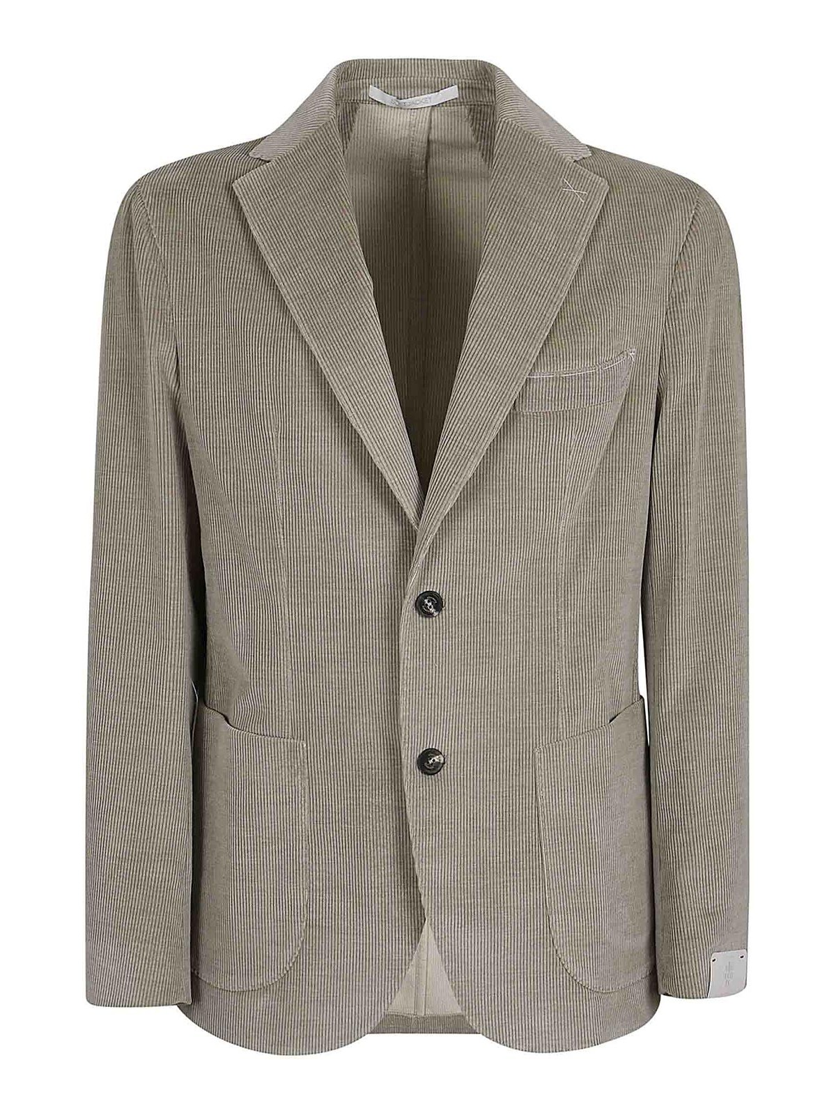 Shop Eleventy Single Breasted Blazer In Green