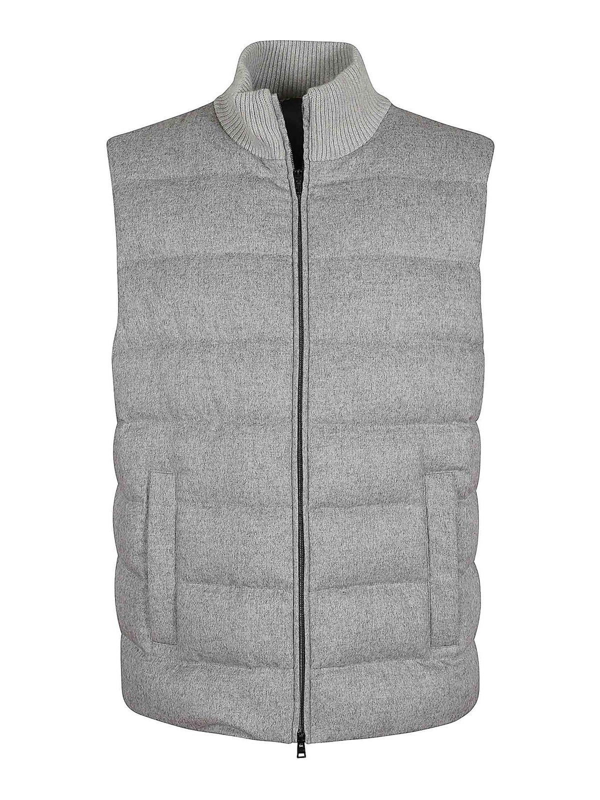 HERNO CASH/SILK GILET 