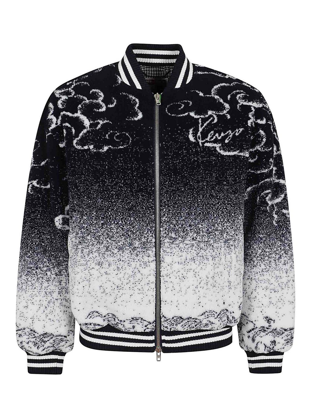 Shop Kenzo Cloud Tiger Bomber In Multicolour