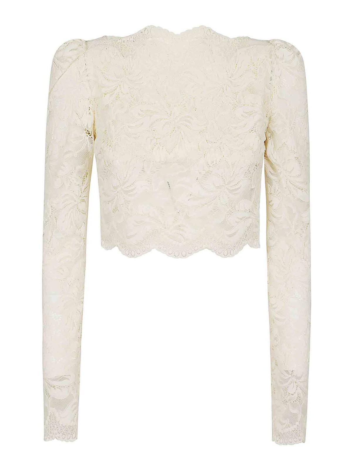 Shop Rabanne Long Top In White