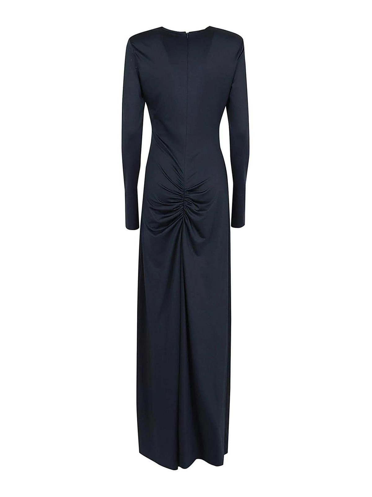 Shop Victoria Beckham Long Dress In Blue