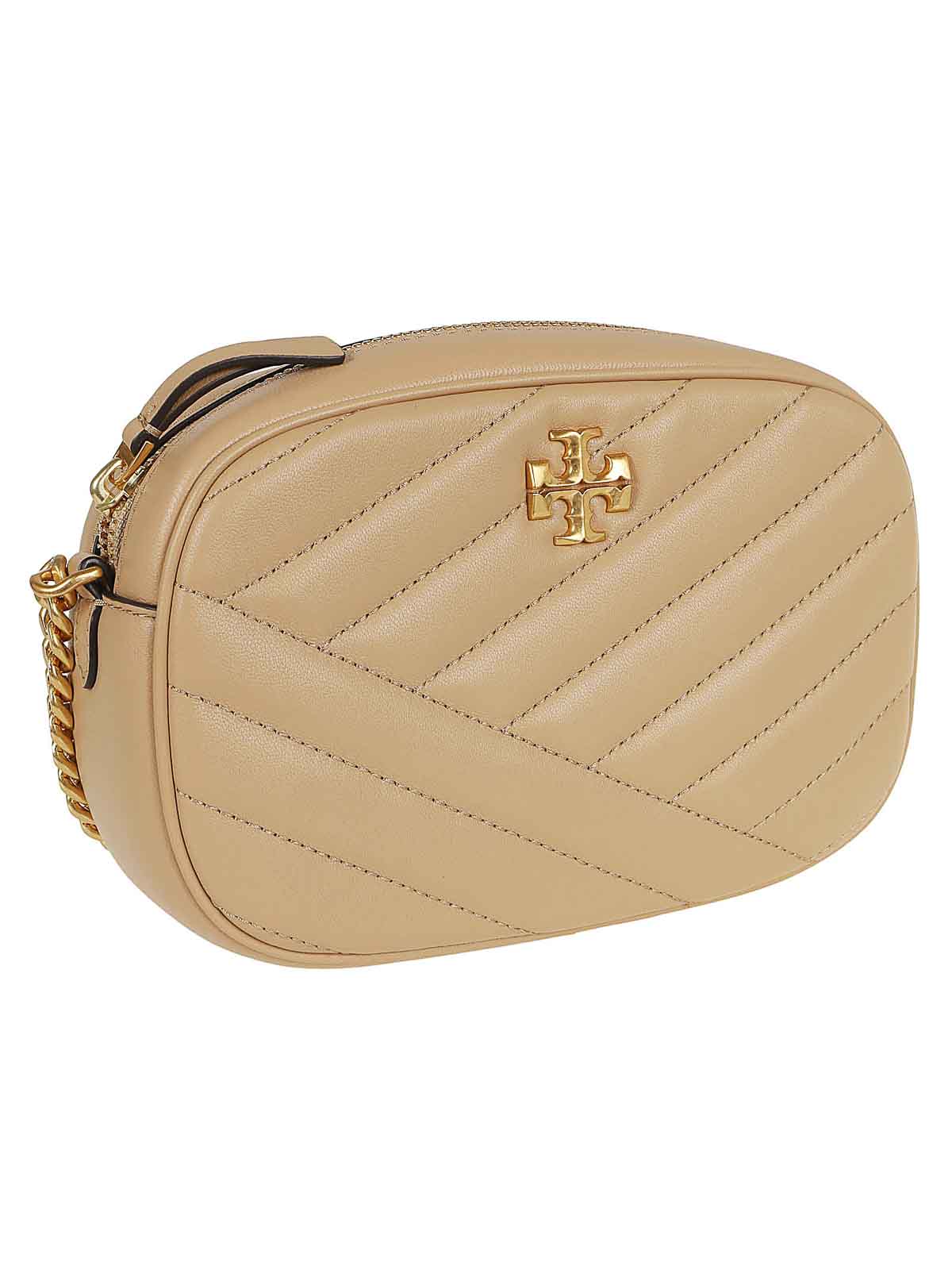 Shop Tory Burch Kira Chevron Camera Bag I In Camel