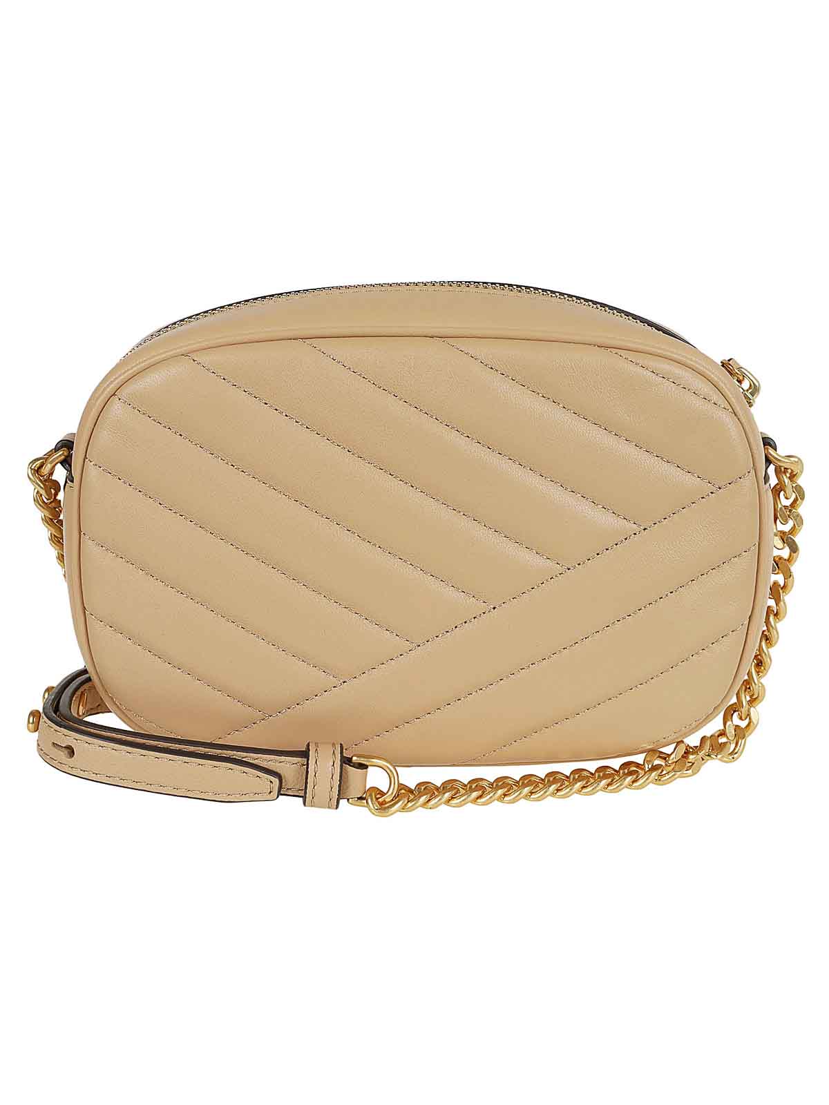 Shop Tory Burch Kira Chevron Camera Bag I In Camel