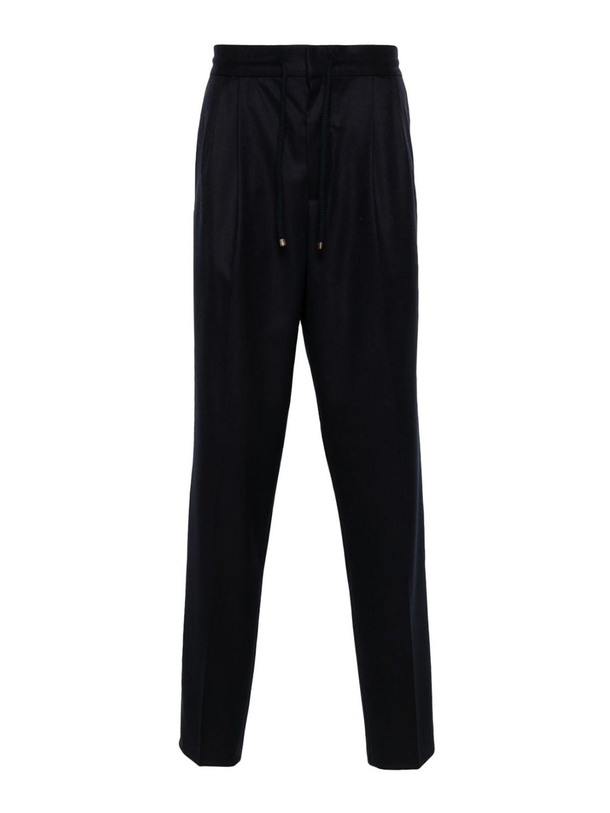 Shop Brunello Cucinelli Wool Trousers In Azul