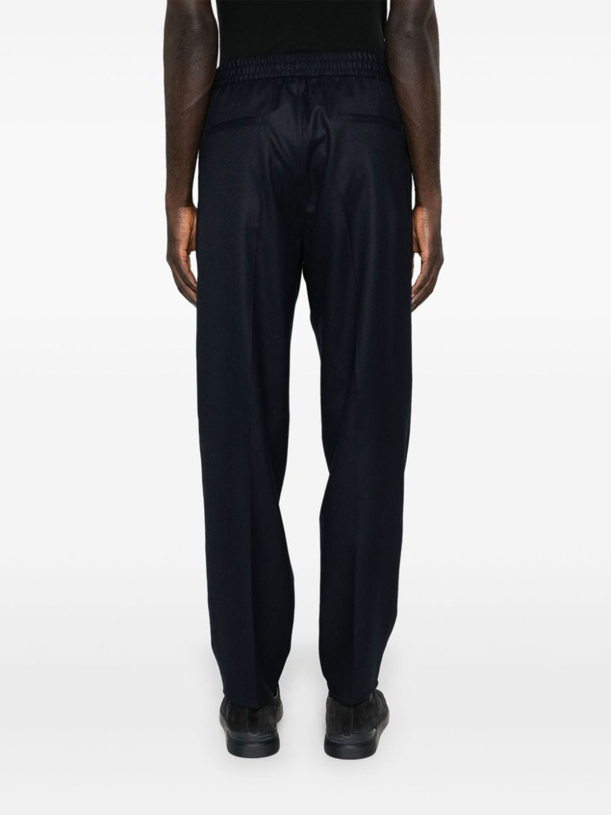 Shop Brunello Cucinelli Wool Trousers In Azul