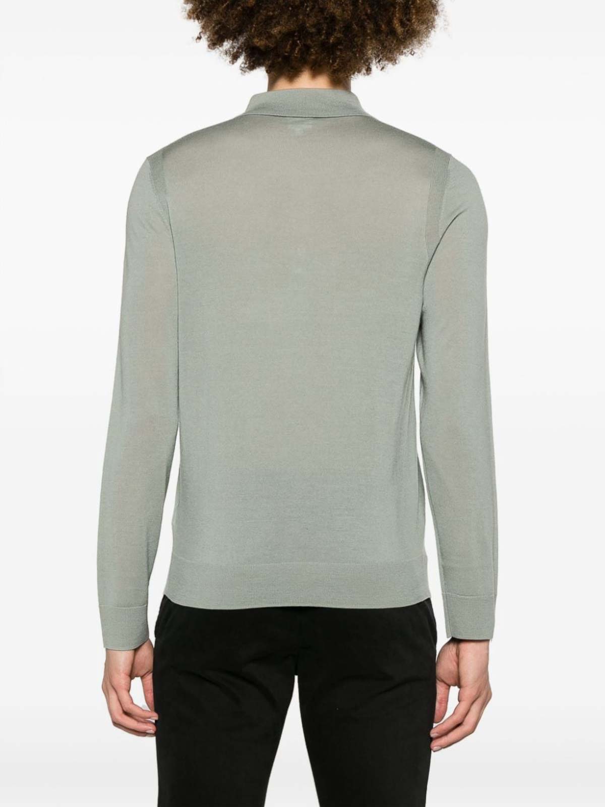 Shop Paul Smith Wool Polo Shirt In Verde