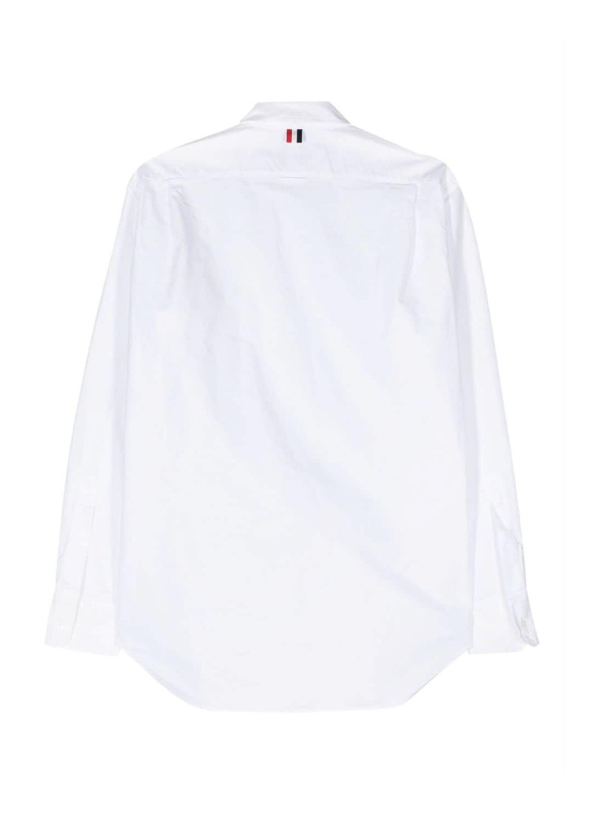 Shop Thom Browne Cotton Shirt In Blanco