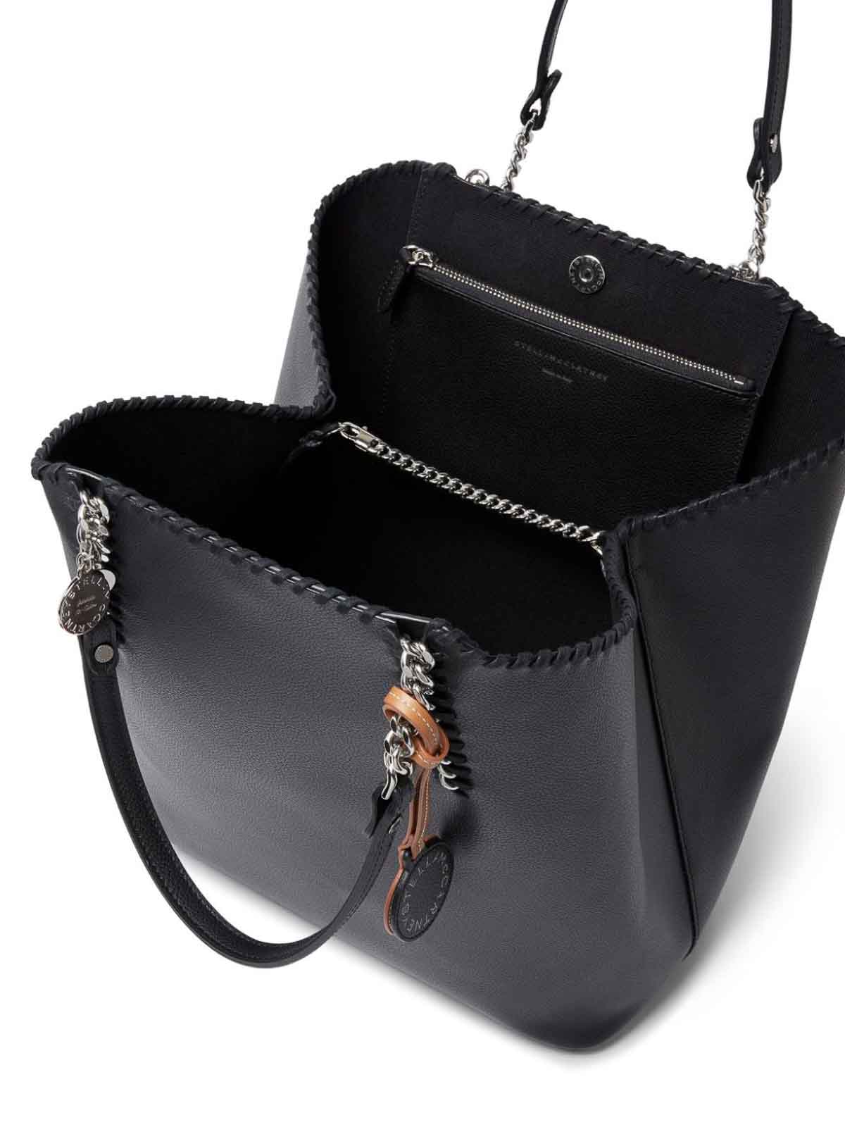 Shop Stella Mccartney Falabella Tote Bag In Negro