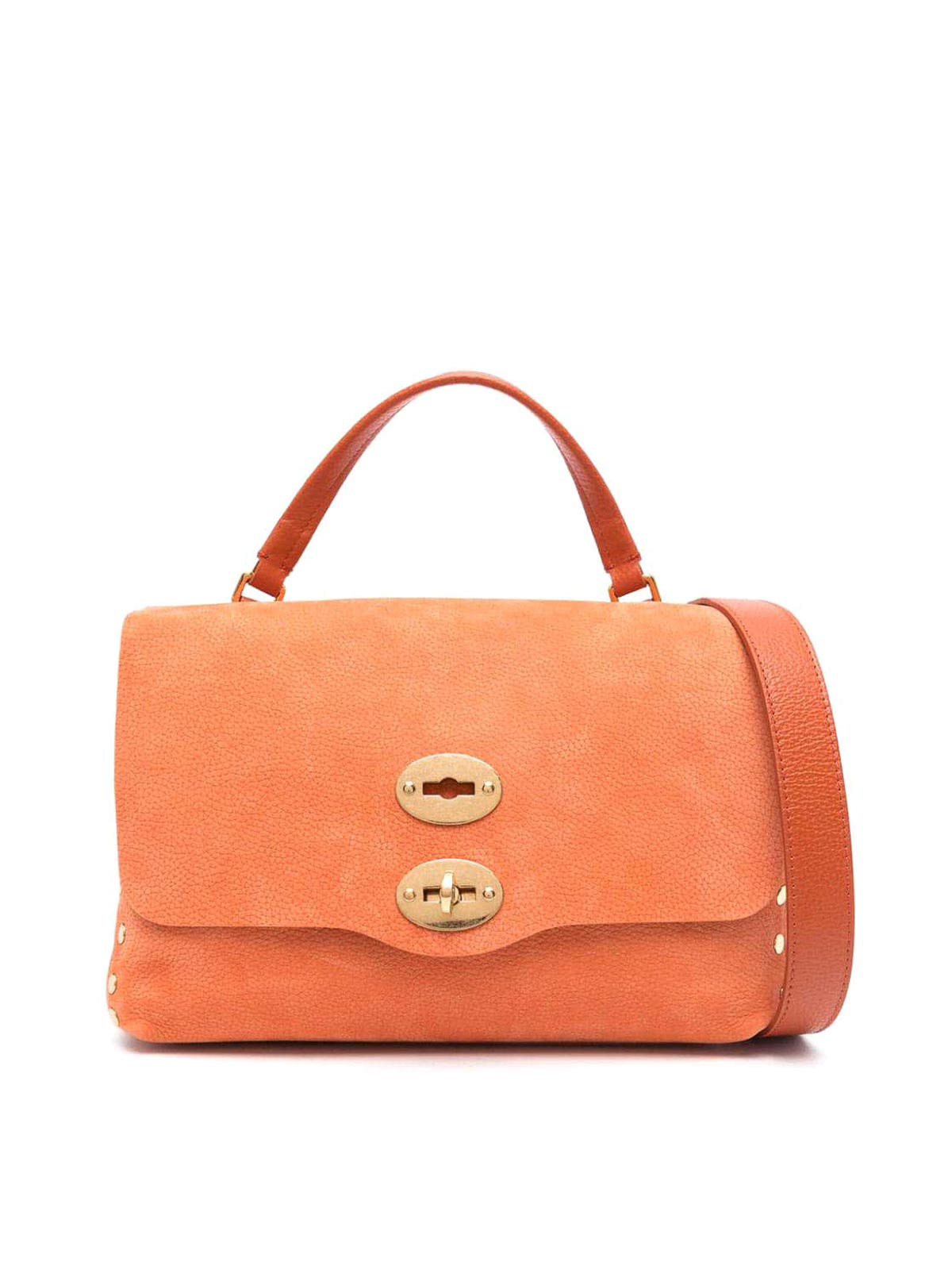 Shop Zanellato Postina Jones Leather Bag S In Naranja