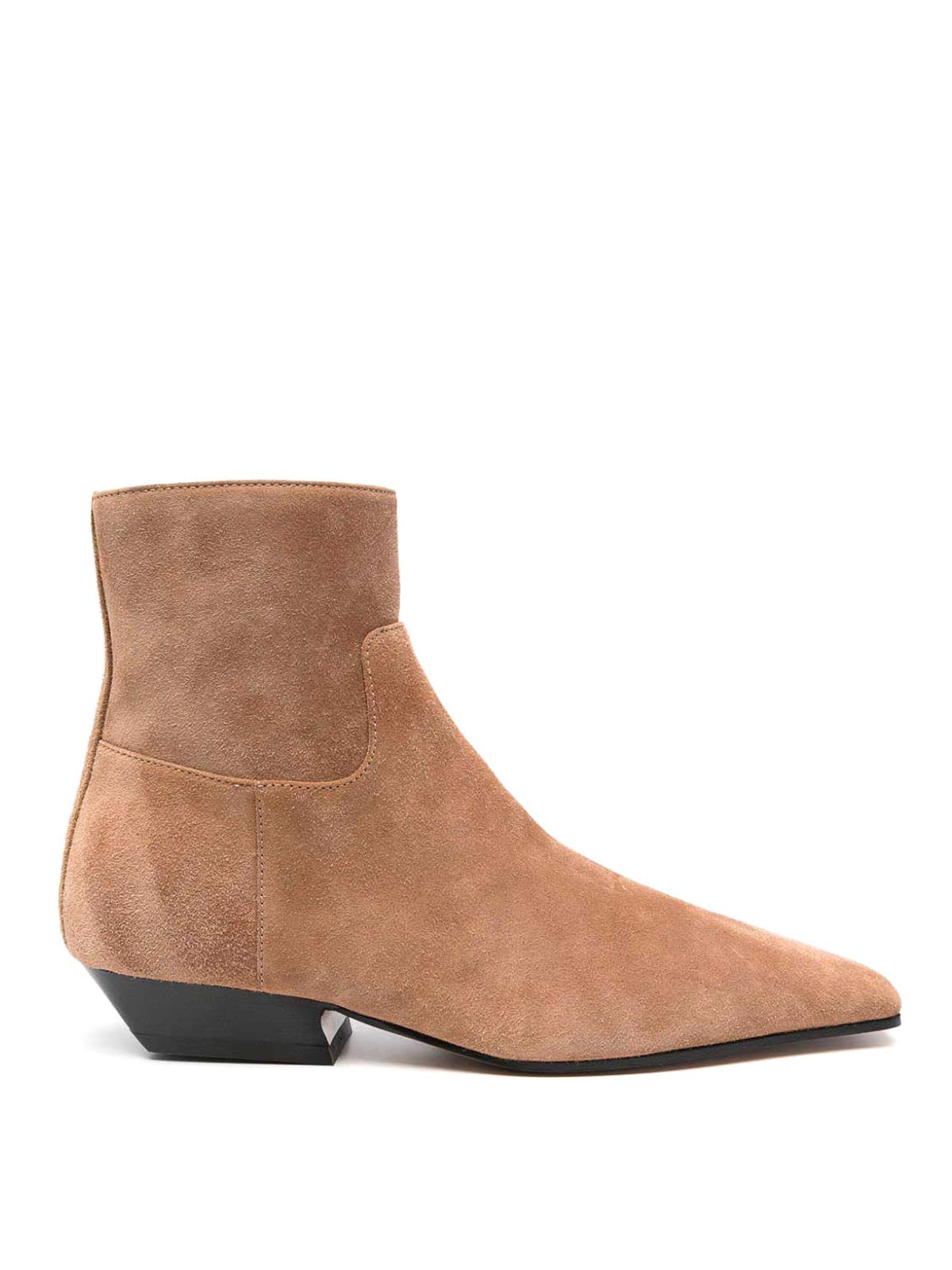 Shop Khaite Apollo Suede Leather Boots In Camel