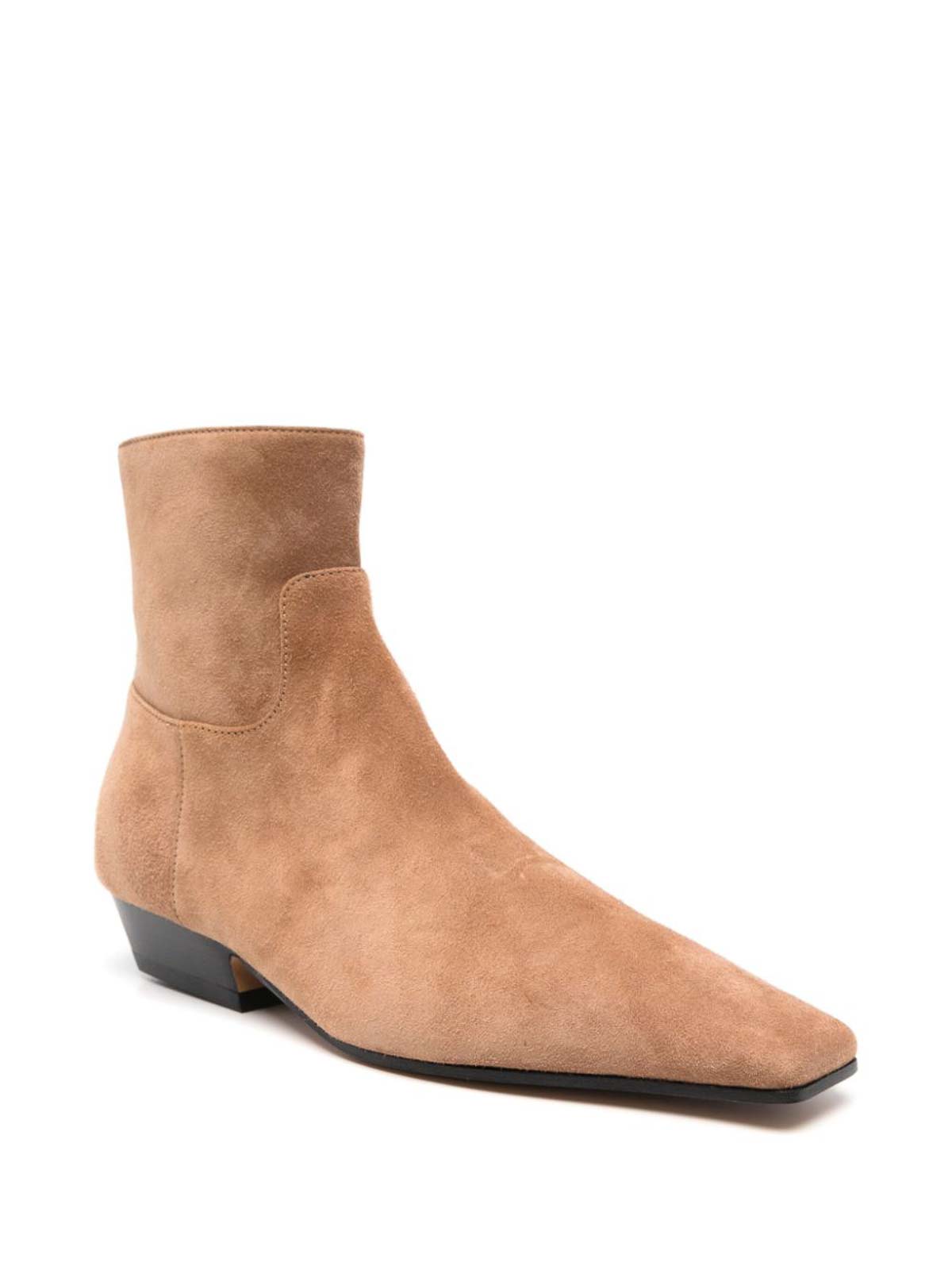 Shop Khaite Apollo Suede Leather Boots In Camel