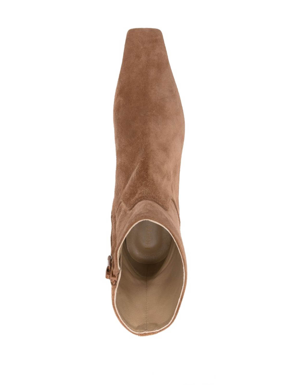 Shop Khaite Apollo Suede Leather Boots In Camel