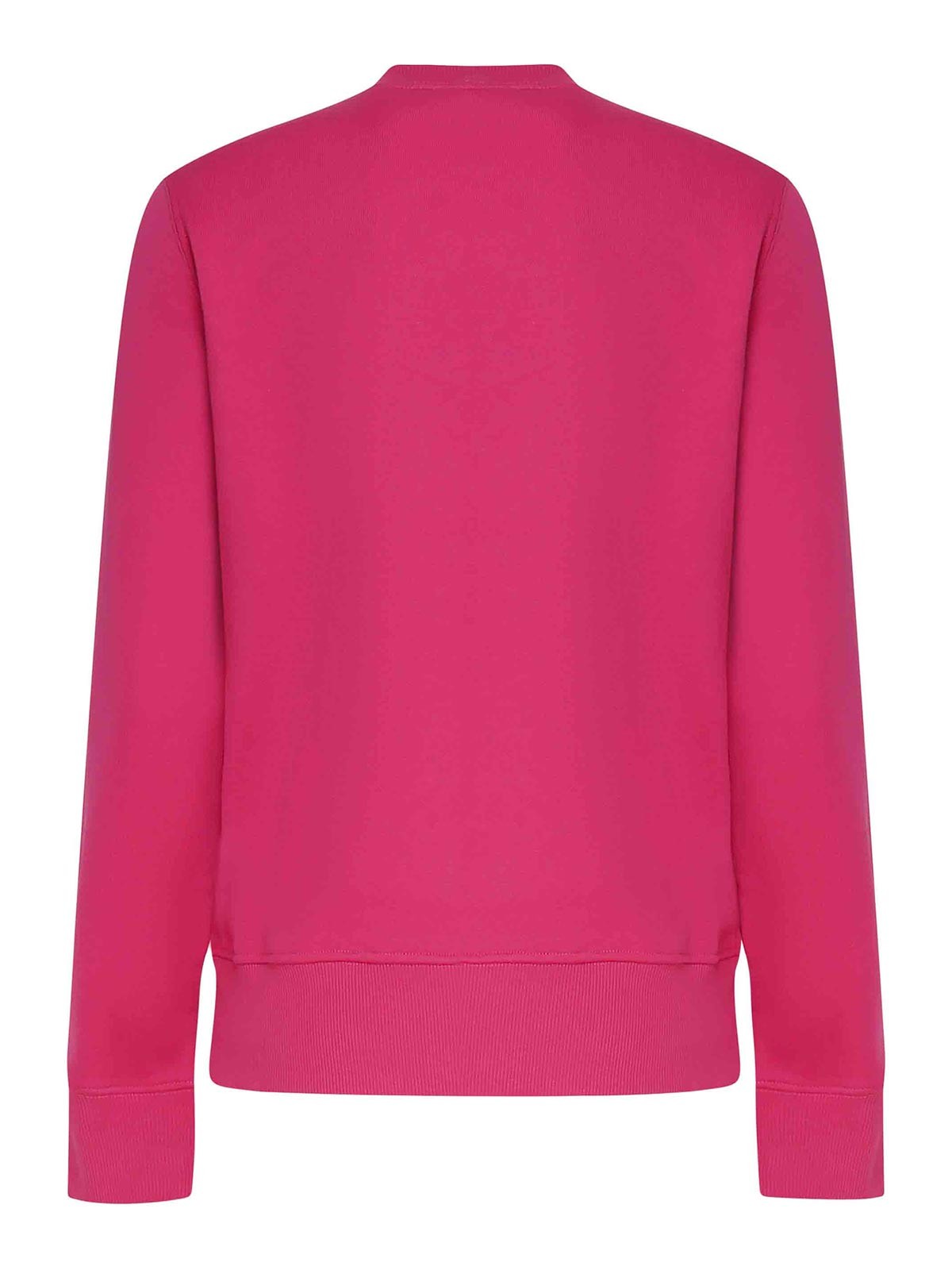 Shop Versace Jeans Cotton Sweatshirt In Rosado