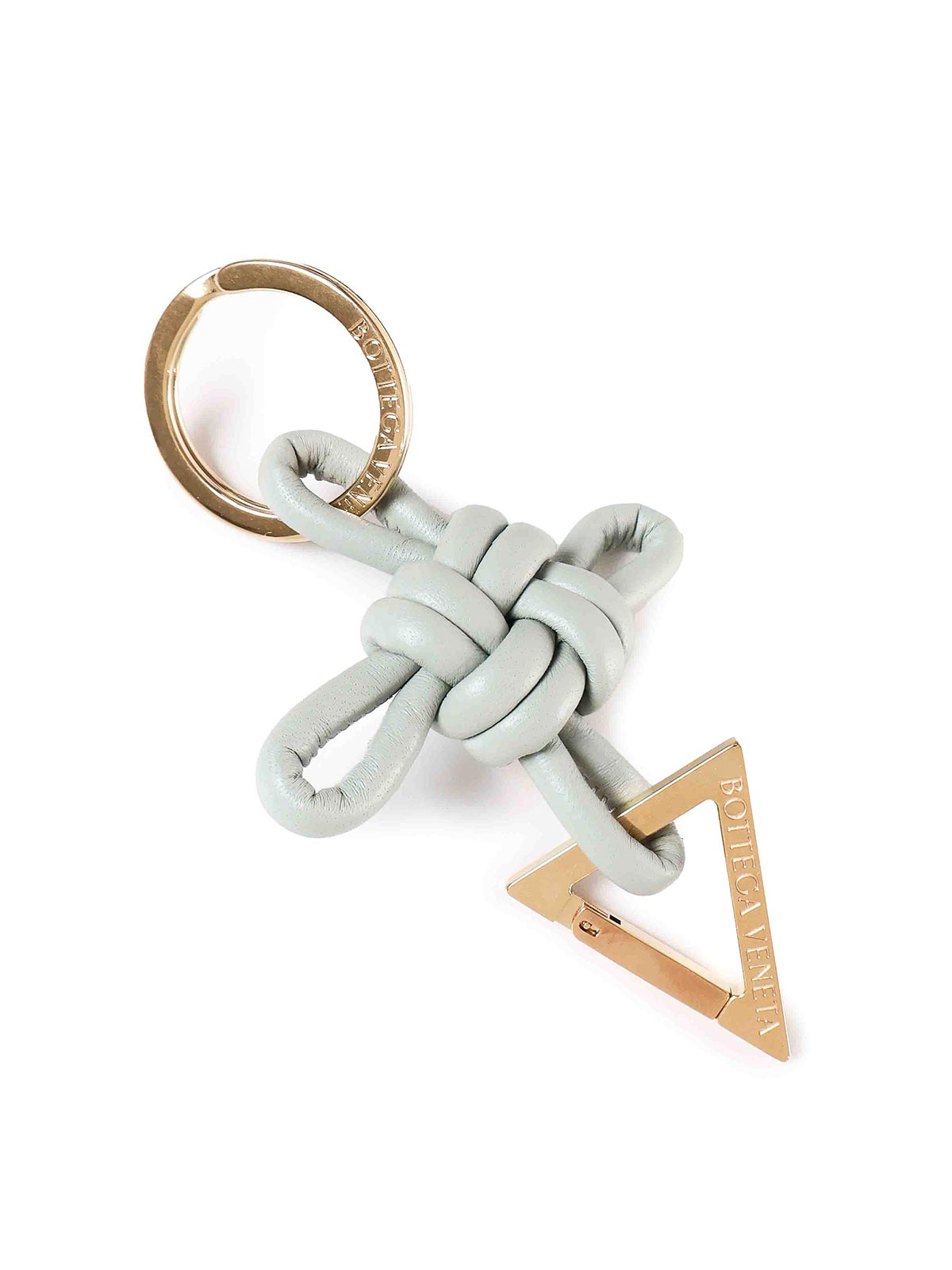 小物 BOTTEGA VENETA LEATHER TRIANGLE KEY RING Bottega Veneta Triangle Key Ring In Nappa Leather|619100V00503403