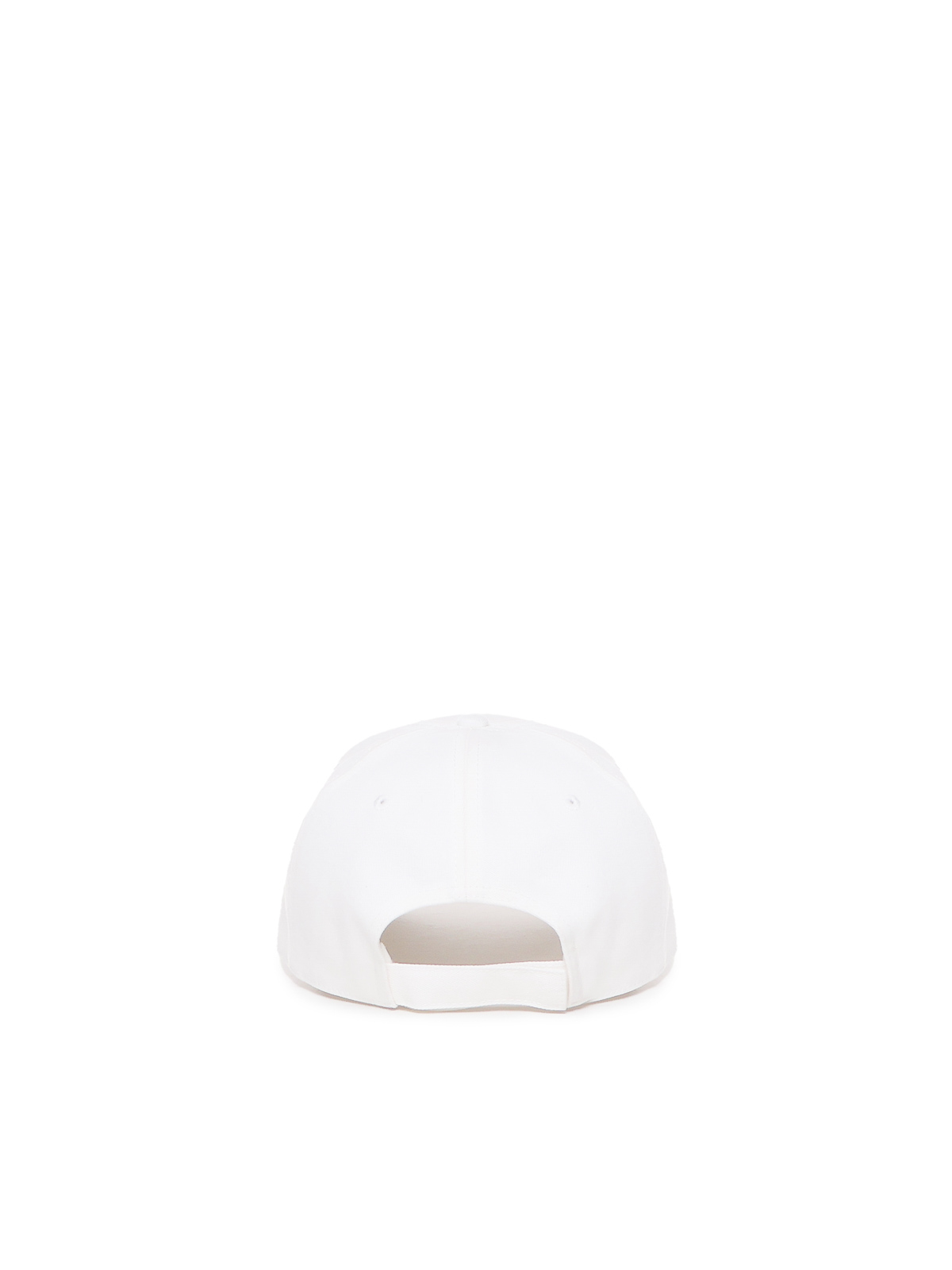 Shop Moncler Cotton Hat With Logo Patch In Blanco