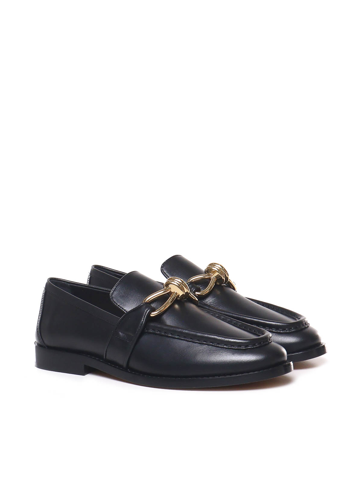 Shop Bottega Veneta Astaire Loafers In Negro