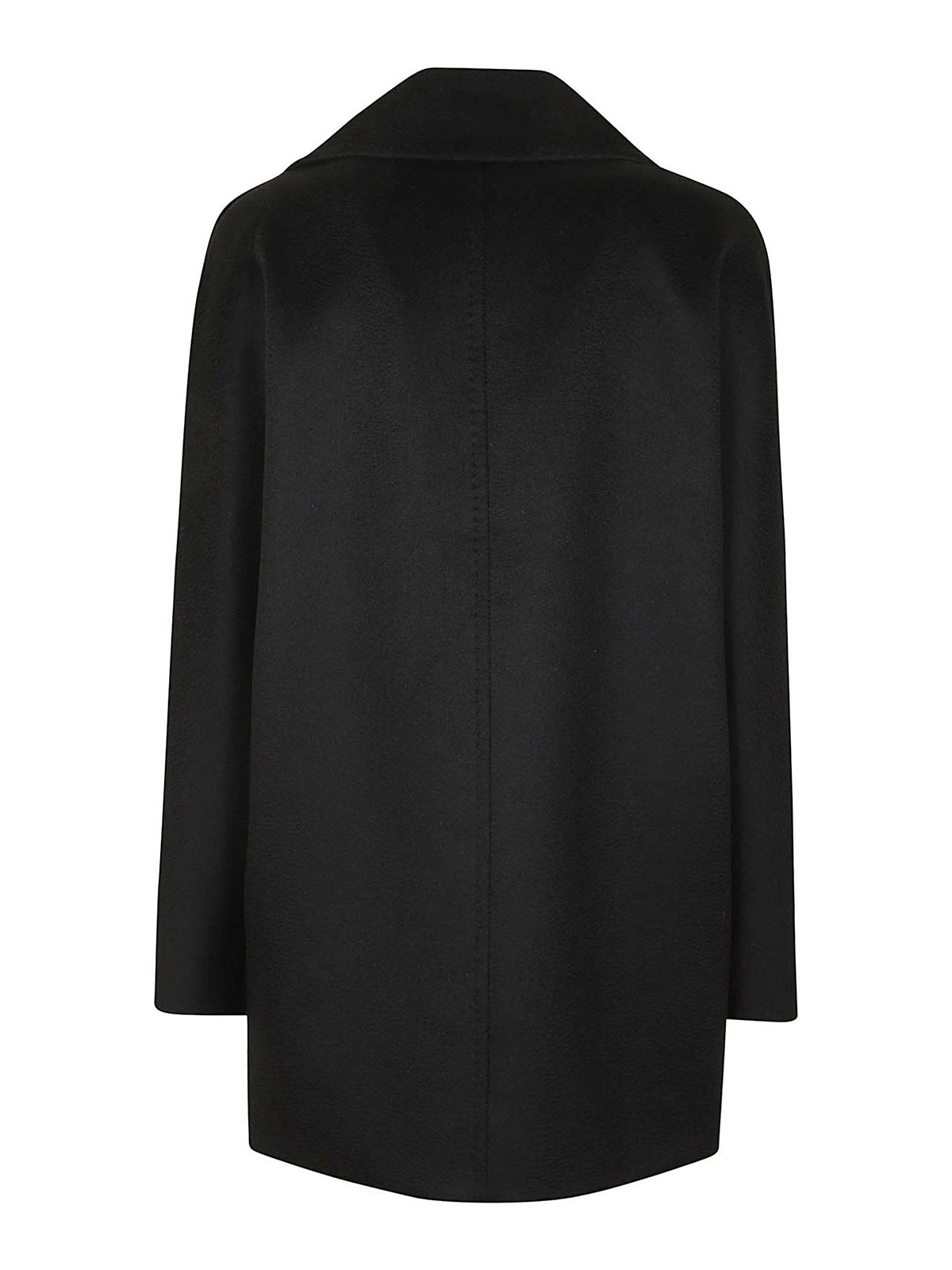 Shop Max Mara Wool Jacket Double-breasted Button Fastening In Negro