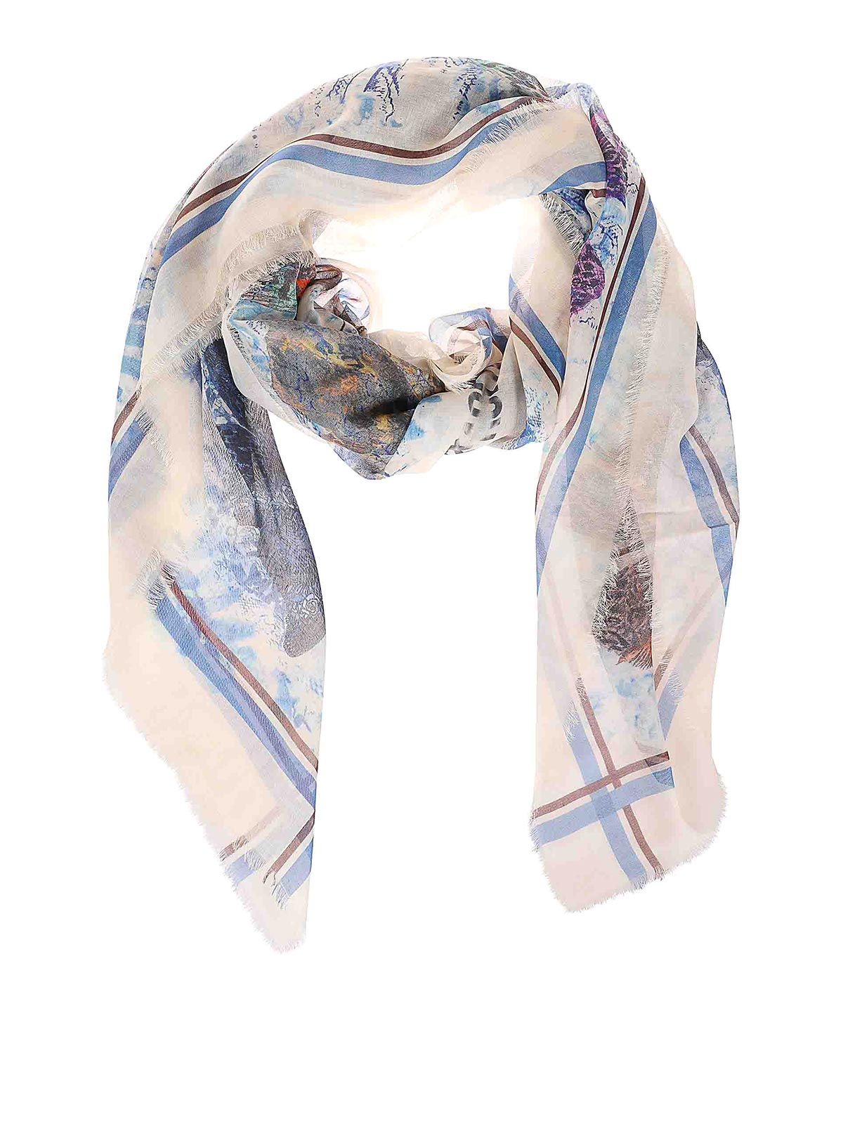 Zadig & Voltaire Gauze Stole In Azul