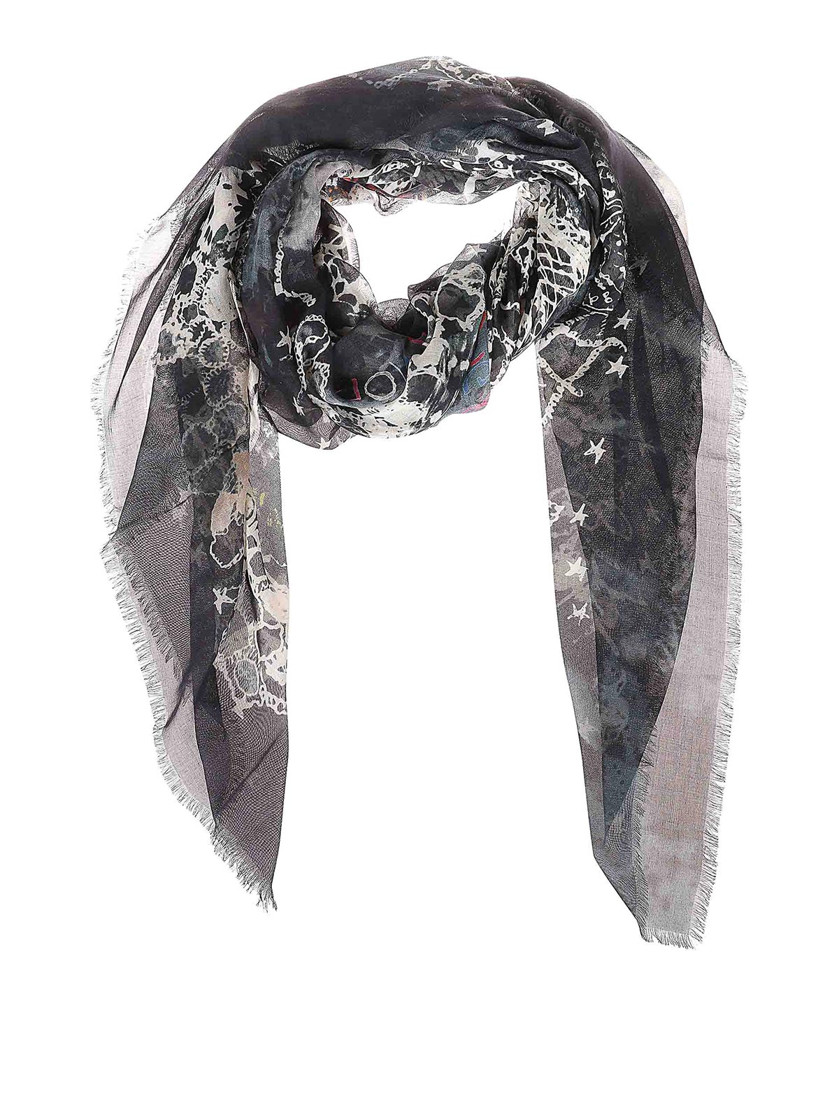 Zadig & Voltaire Gauze Stole In Black