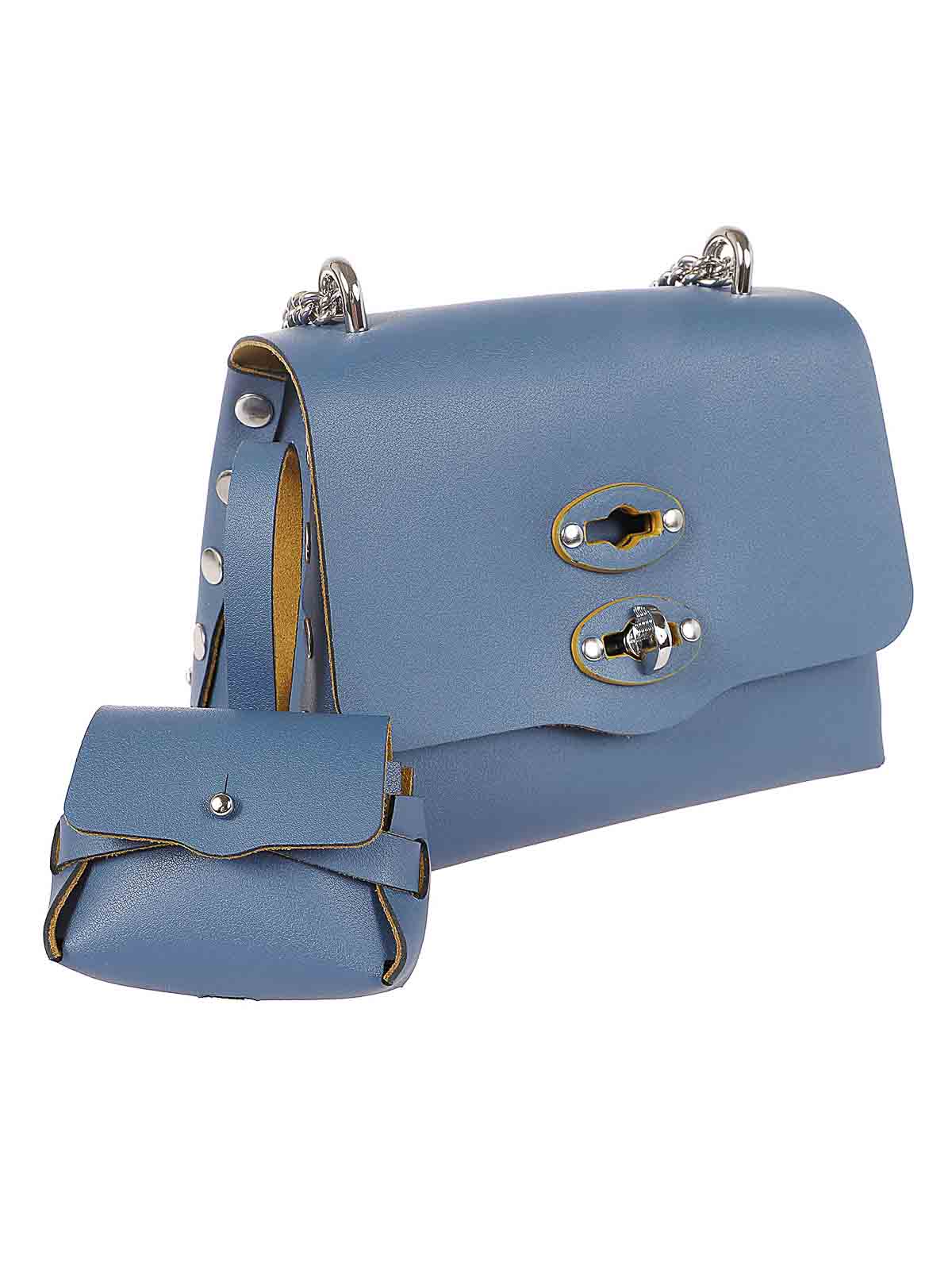 Shop Zanellato Ming Regenerated Leather Bag In Azul