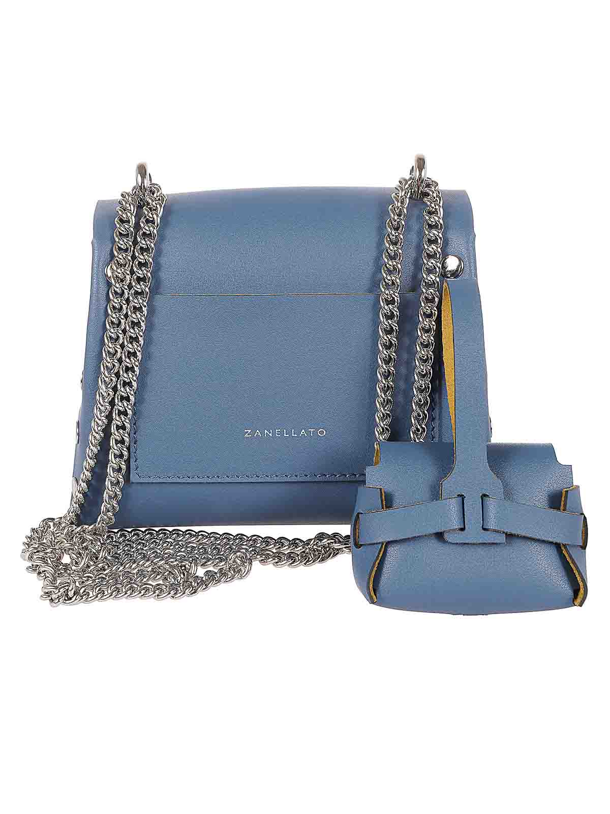 Shop Zanellato Ming Regenerated Leather Bag In Azul