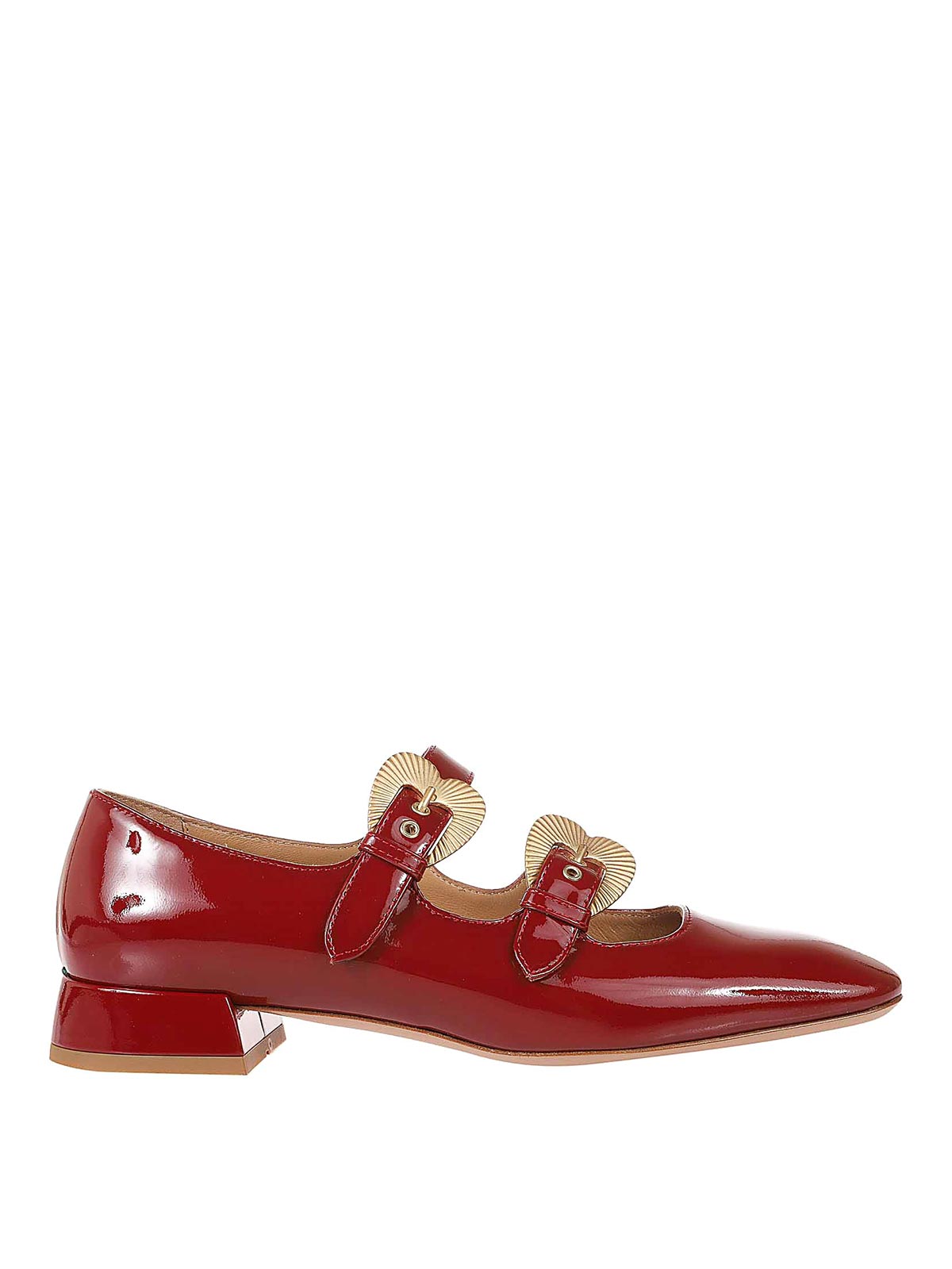 A.bocca Patent Leather Sandals In Rojo