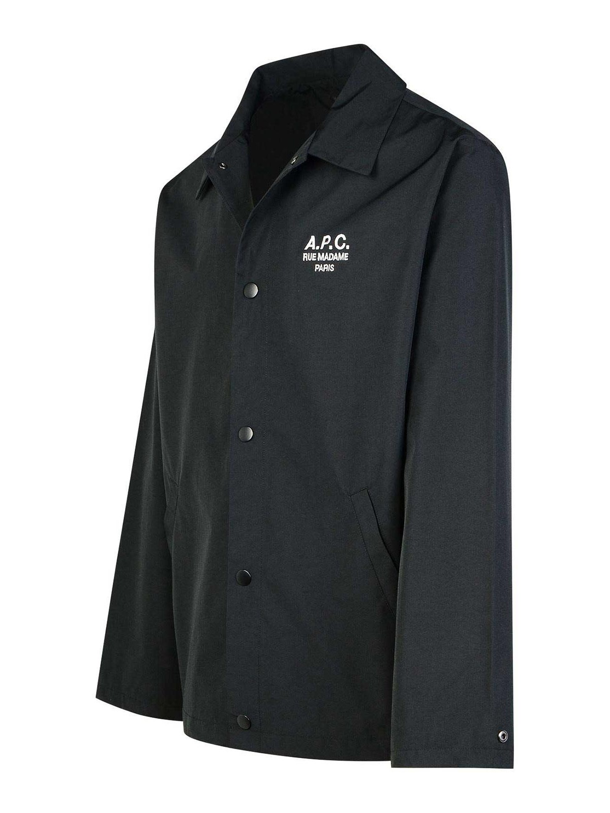 Shop Apc Regis Black Cotton Blend Shirt