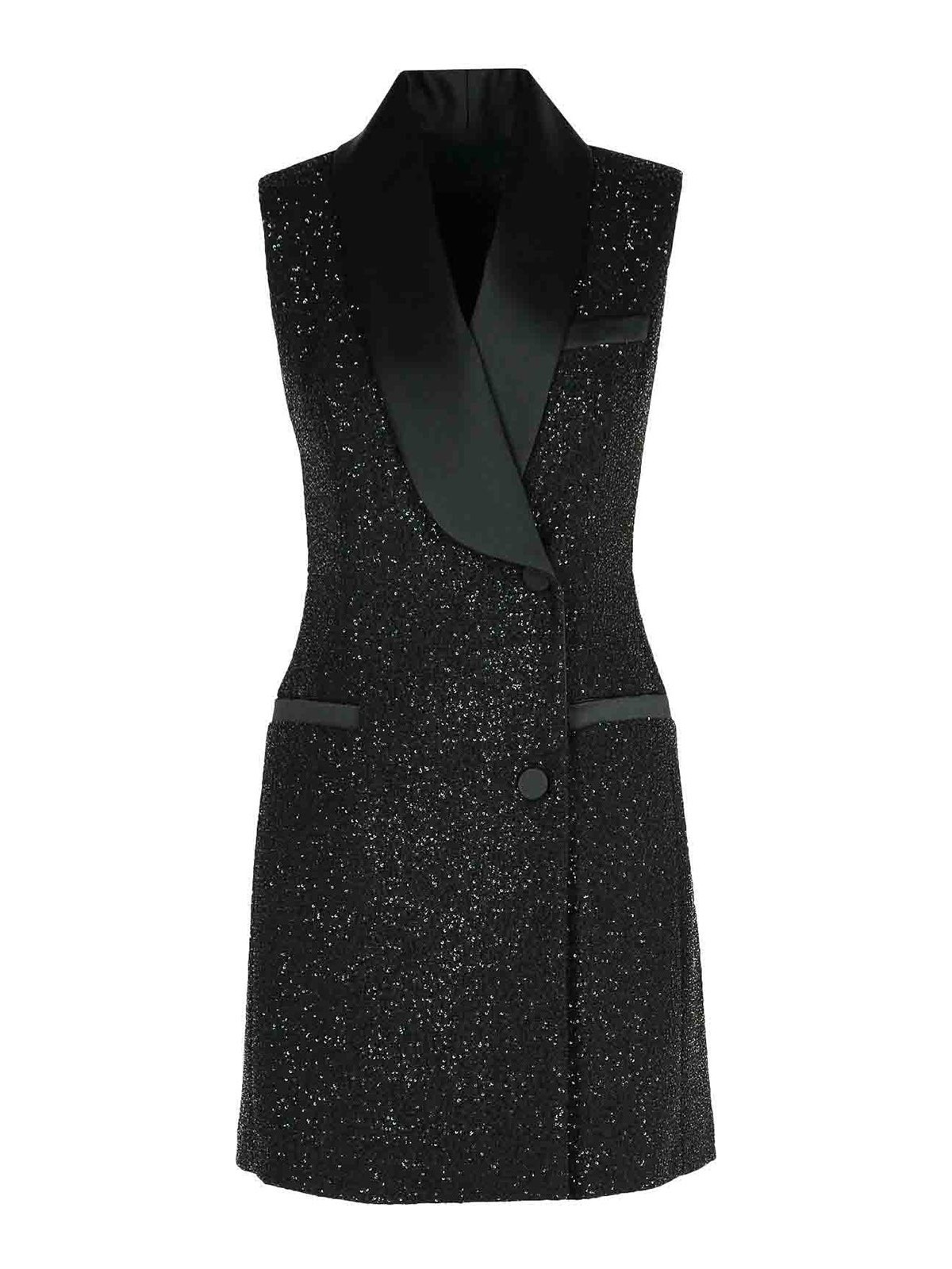 Shop Max Mara Eiffel Dress In Black Iscose Blend