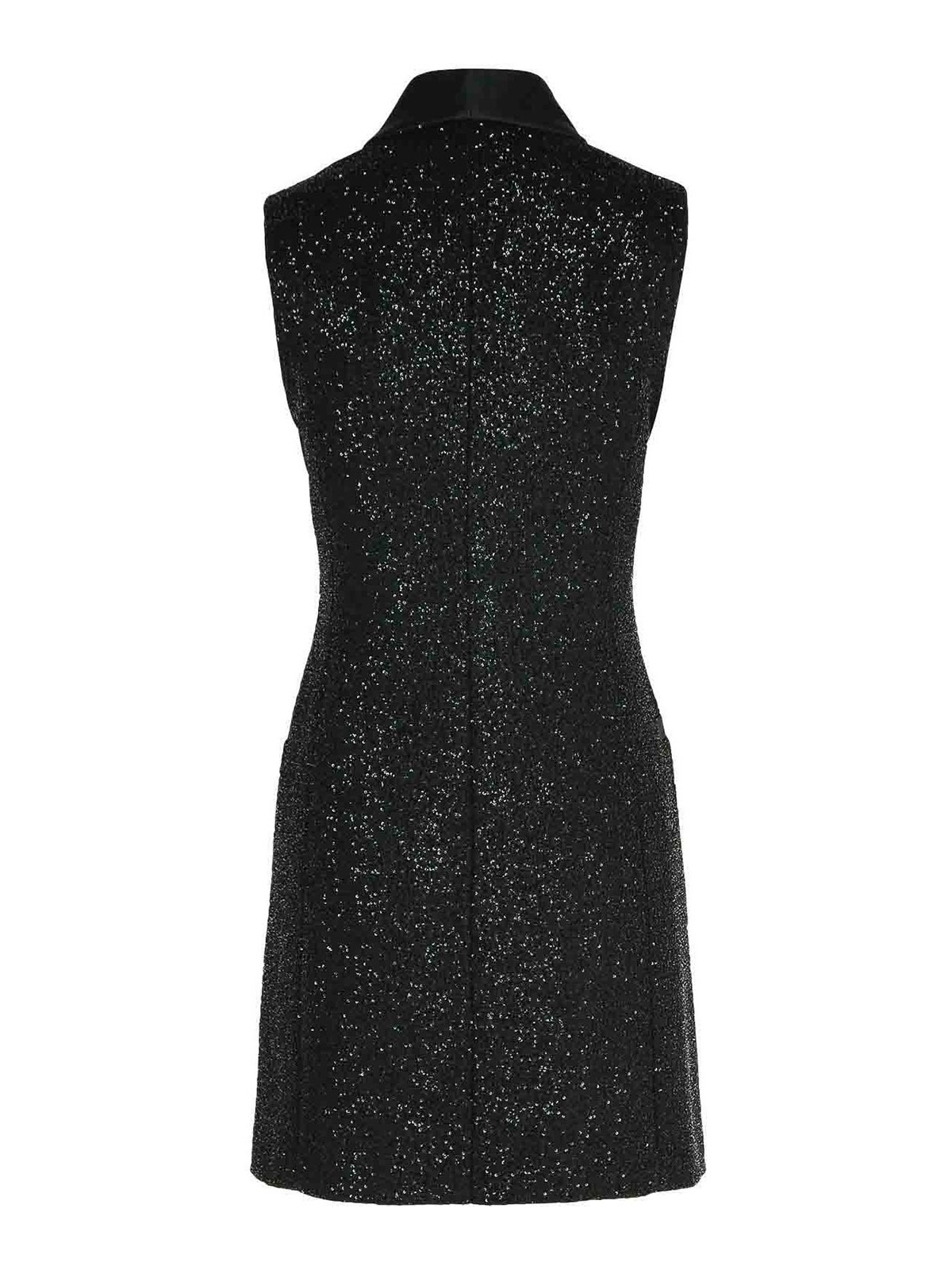 Shop Max Mara Eiffel Dress In Black Iscose Blend