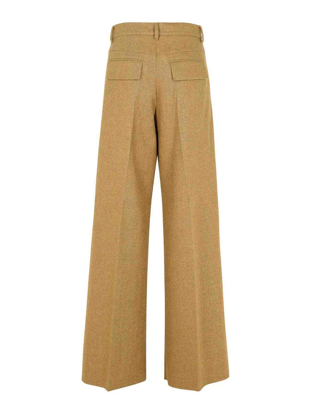 Shop Sportmax Udente Brown Wool Blend Pants