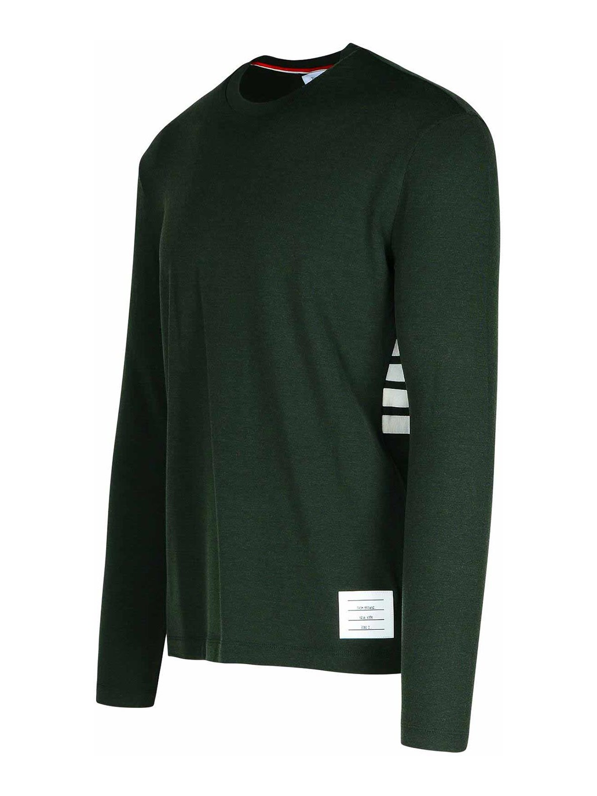 Shop Thom Browne Green Wool T-shirt