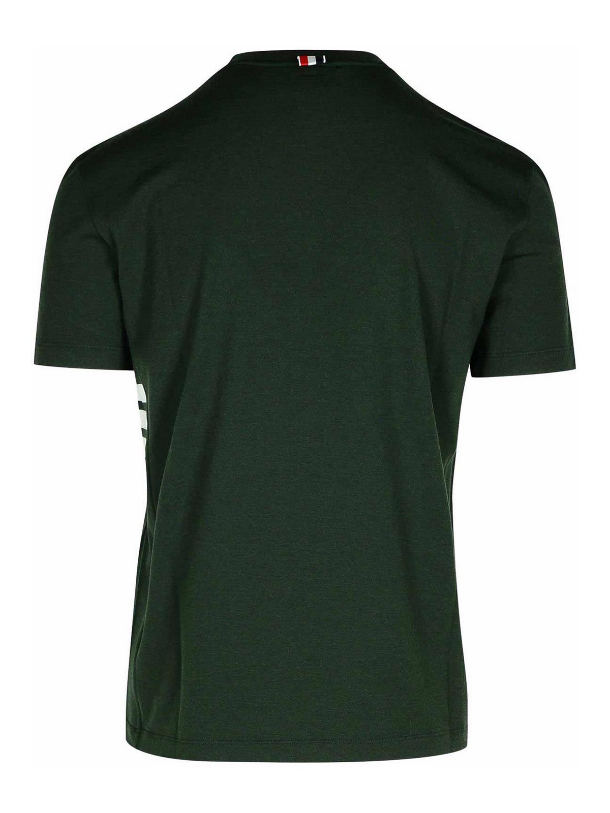 Shop Thom Browne Green Wool T-shirt