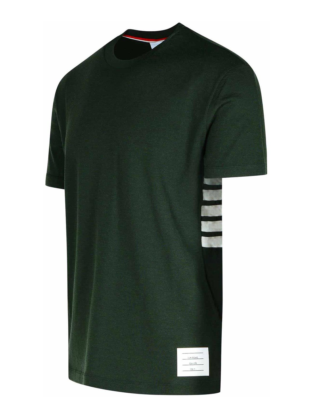 Shop Thom Browne Green Wool T-shirt