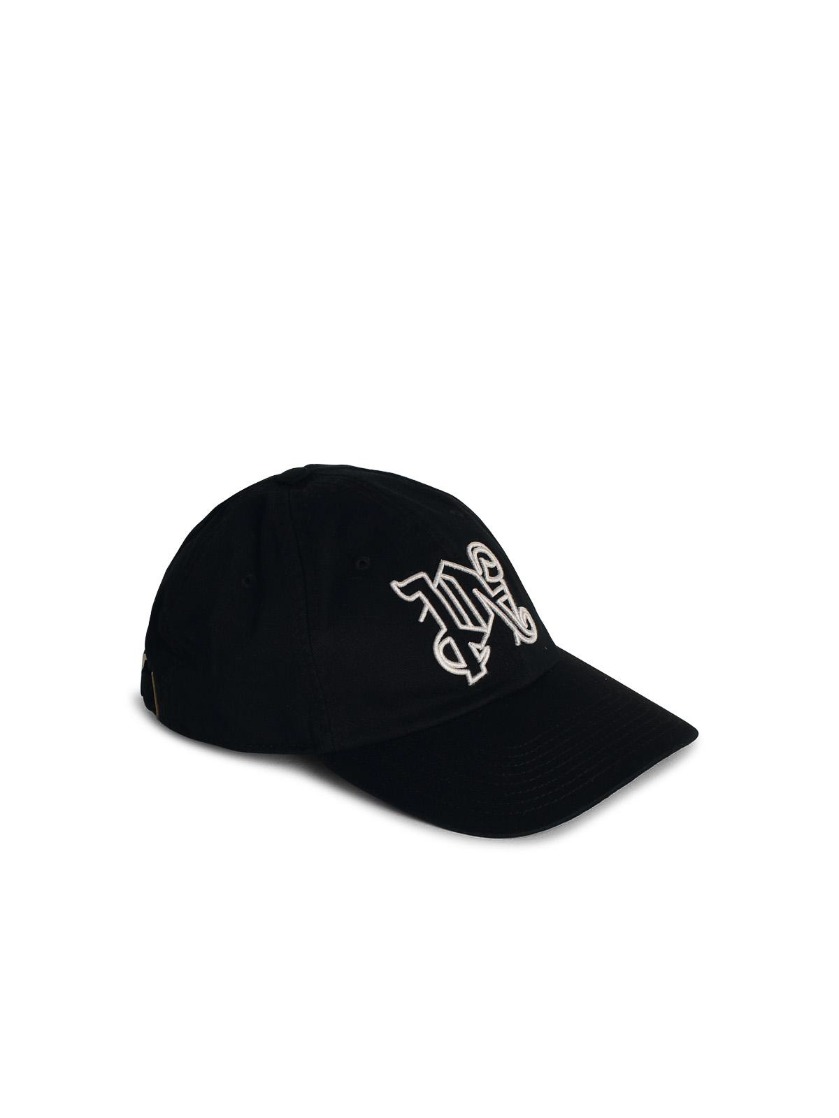 Shop Palm Angels Black Cotton Cap