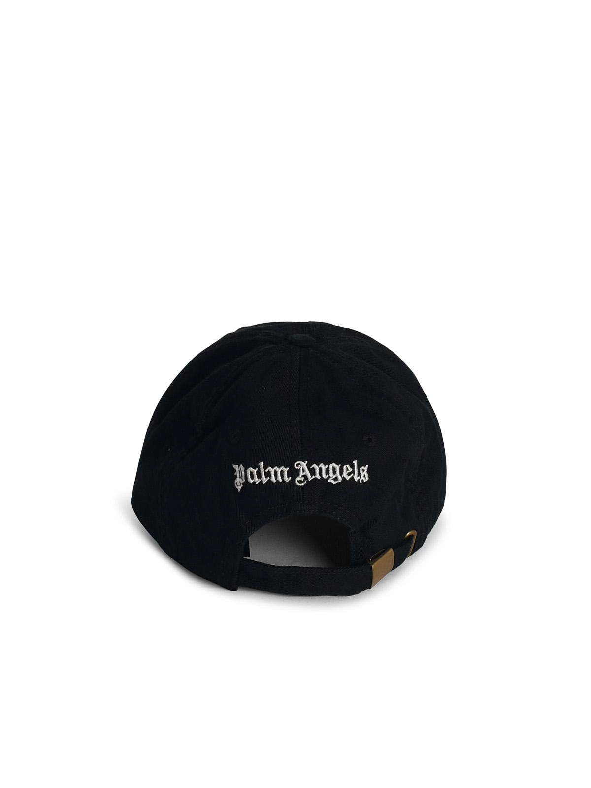 Shop Palm Angels Black Cotton Cap