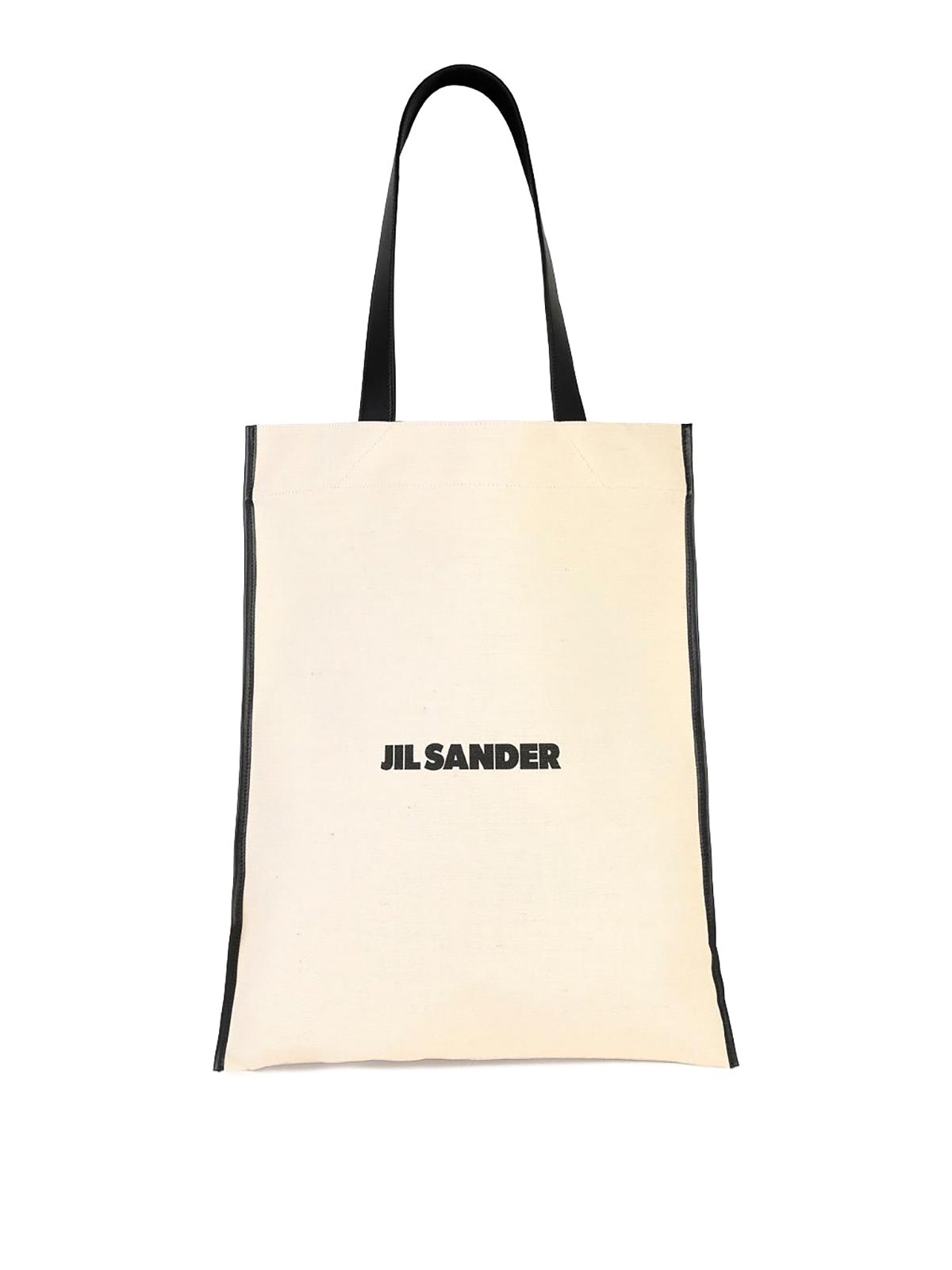 Shop Jil Sander Beige Tela Shopping Bag