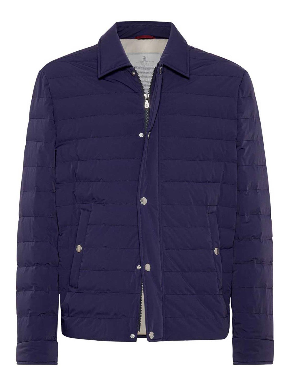 Shop Brunello Cucinelli Padded Jacket In Púrpura