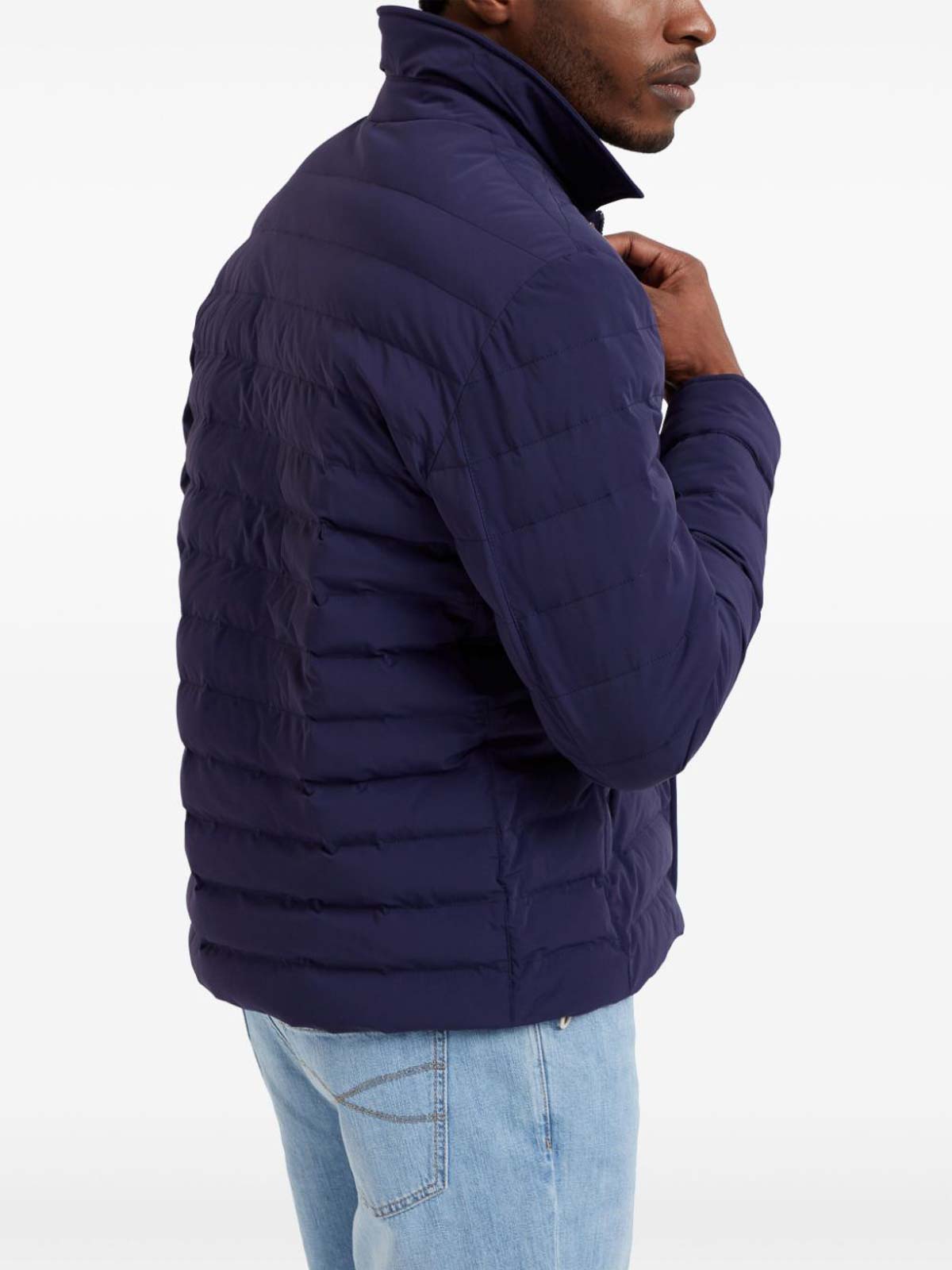 Shop Brunello Cucinelli Padded Jacket In Púrpura