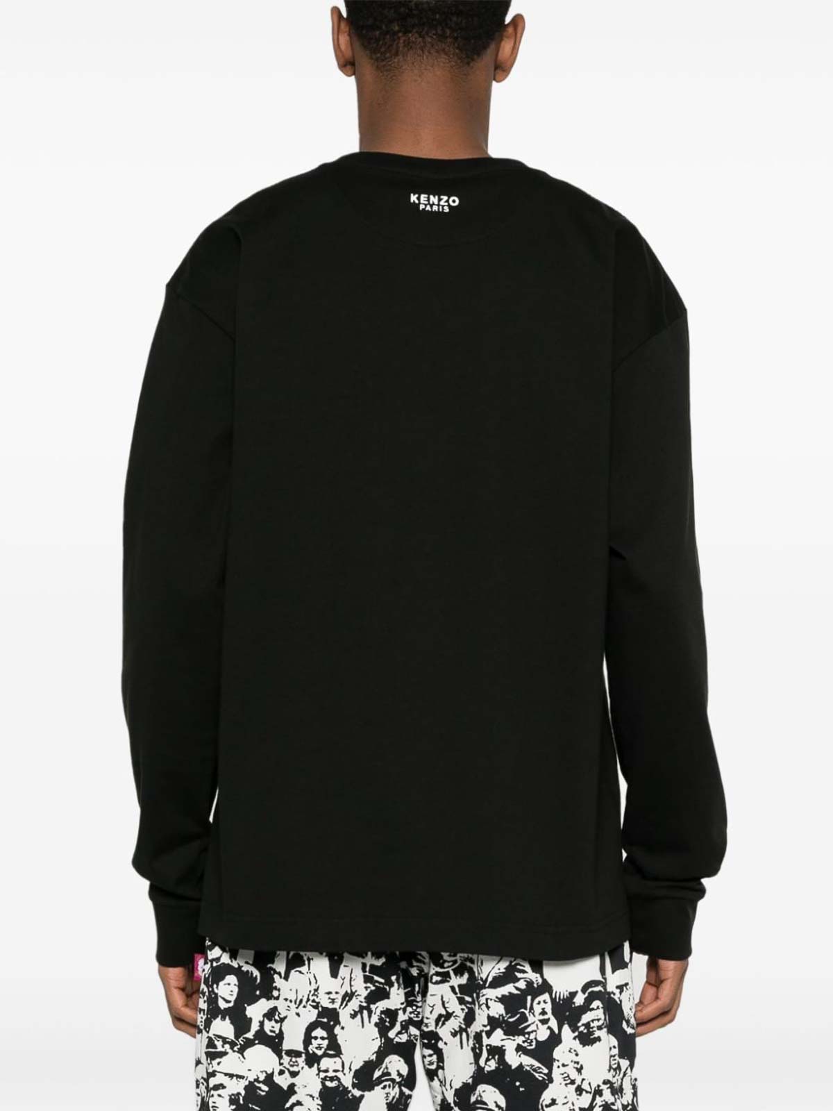 Shop Kenzo Knitted Pullover In Negro