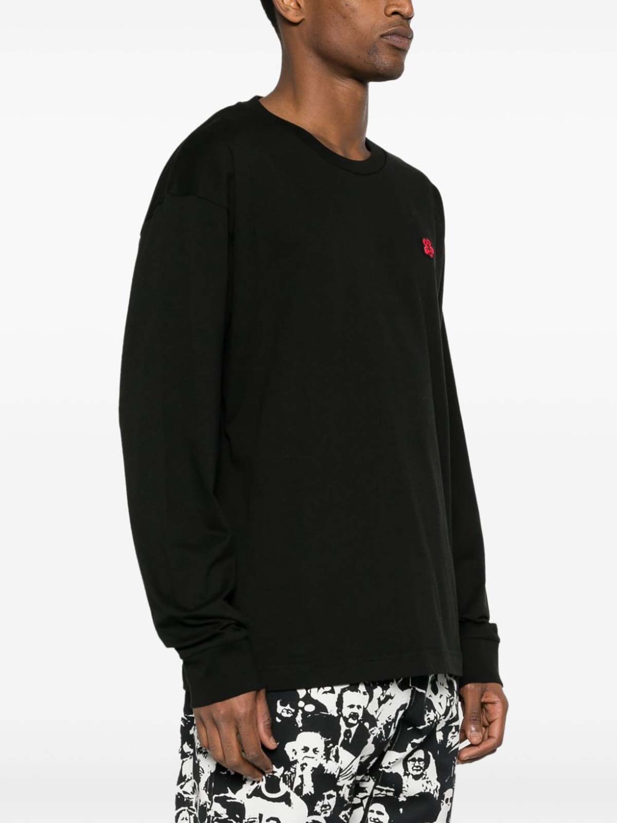 Shop Kenzo Knitted Pullover In Negro