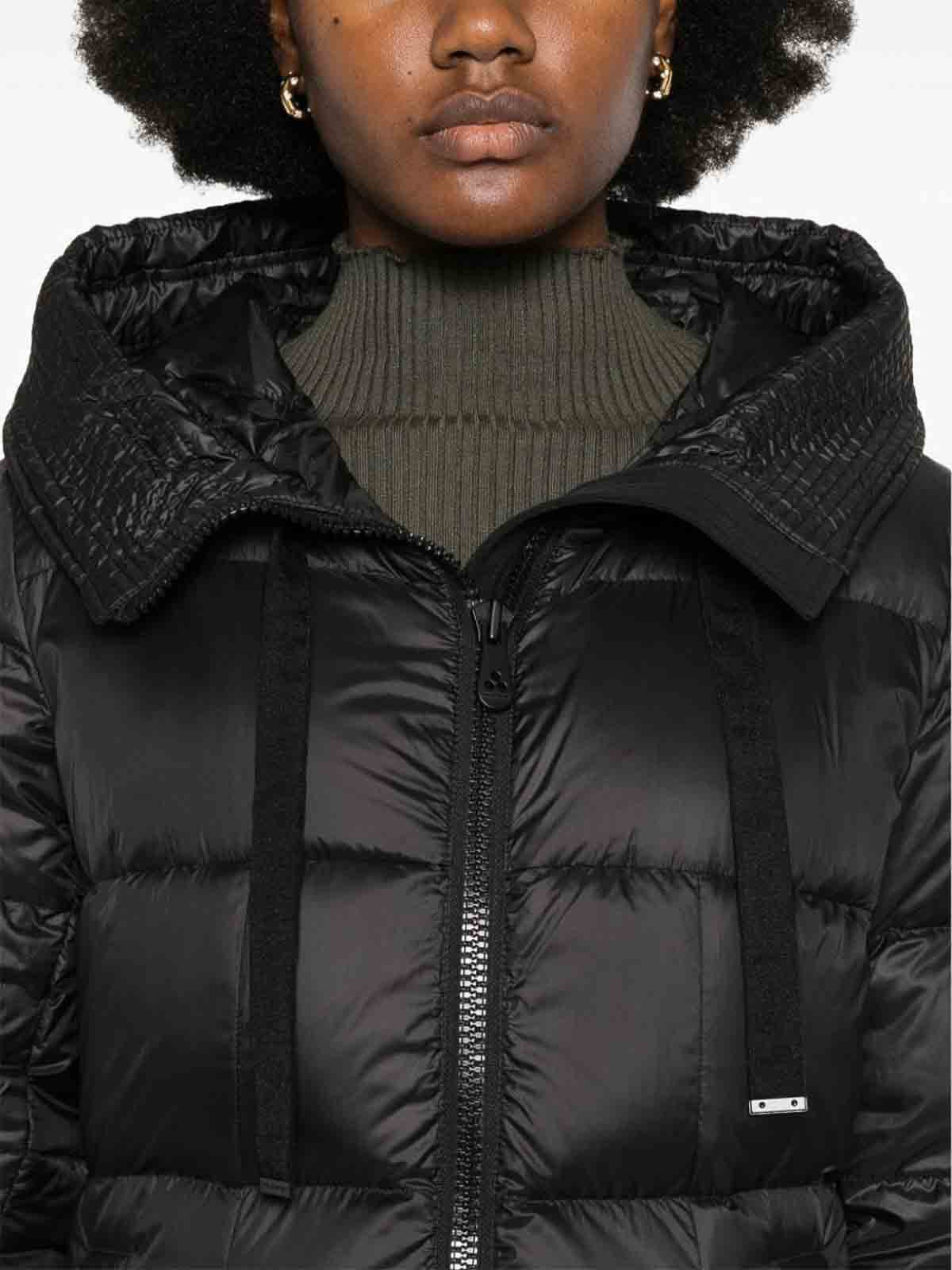 Shop Peuterey Padded Coat In Negro