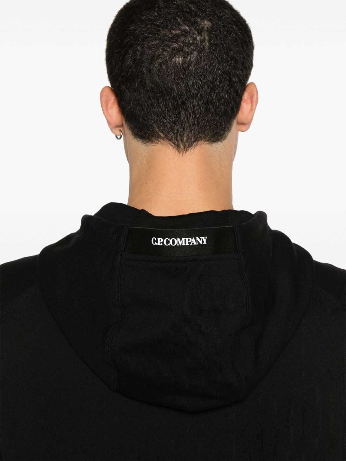 Shop C.p. Company Cotton Sweatshirt In Negro