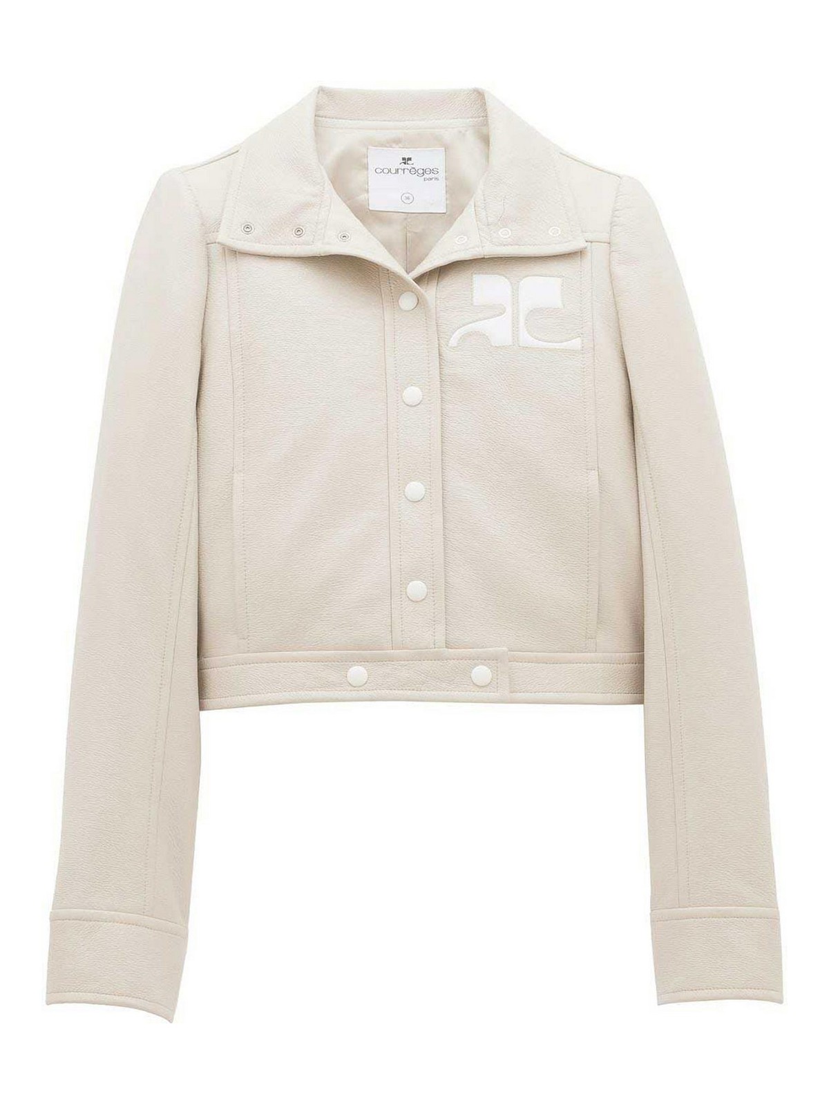 Shop Courrèges Blazer Jacket In Gris