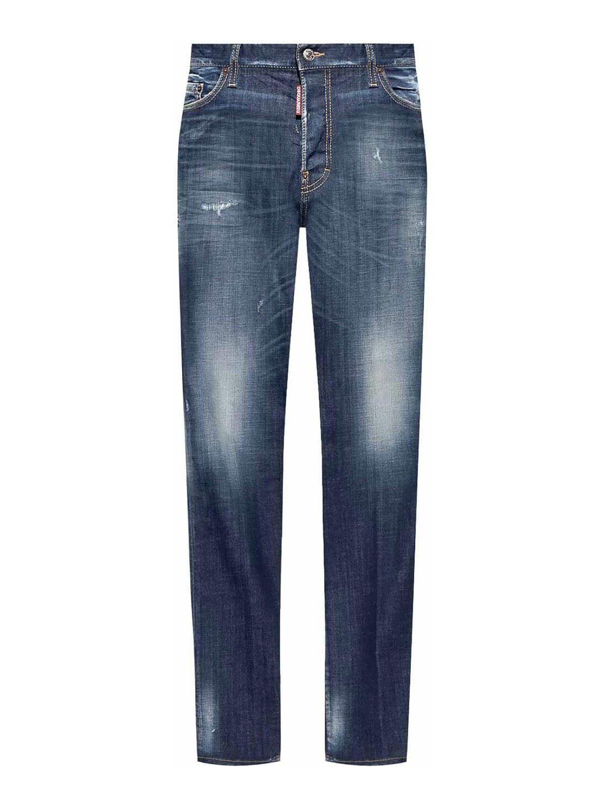 Shop Dsquared2 Straigth Leg Jeans In Azul